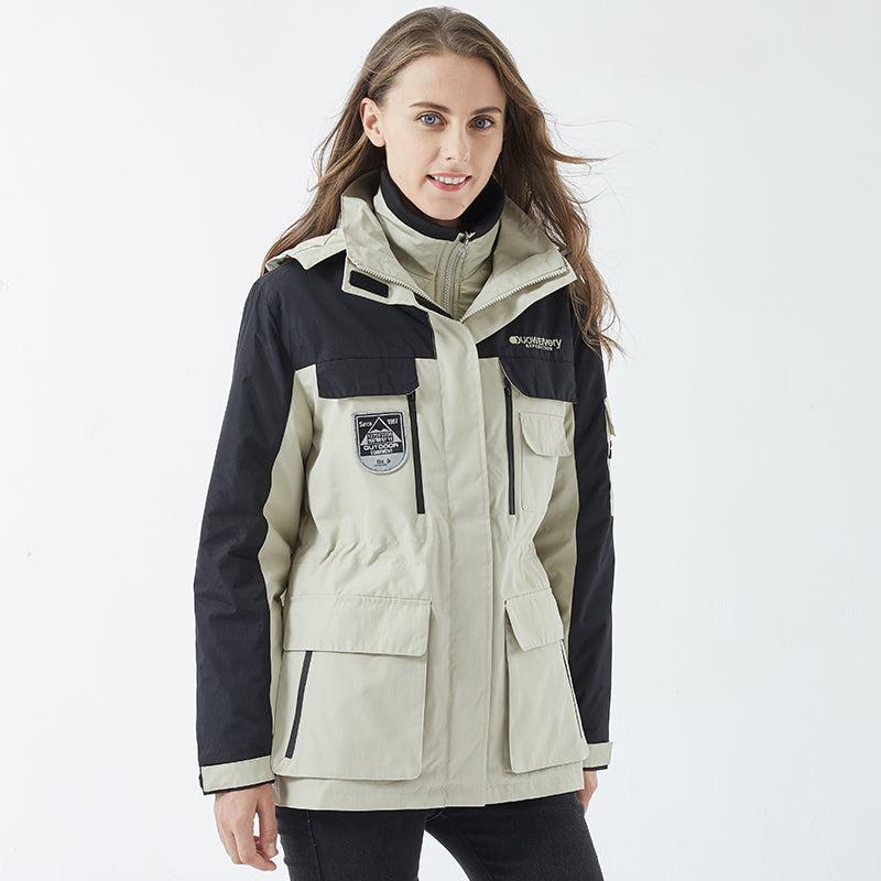 Chaqueta de Esquí Desmontable Estilo Coreano