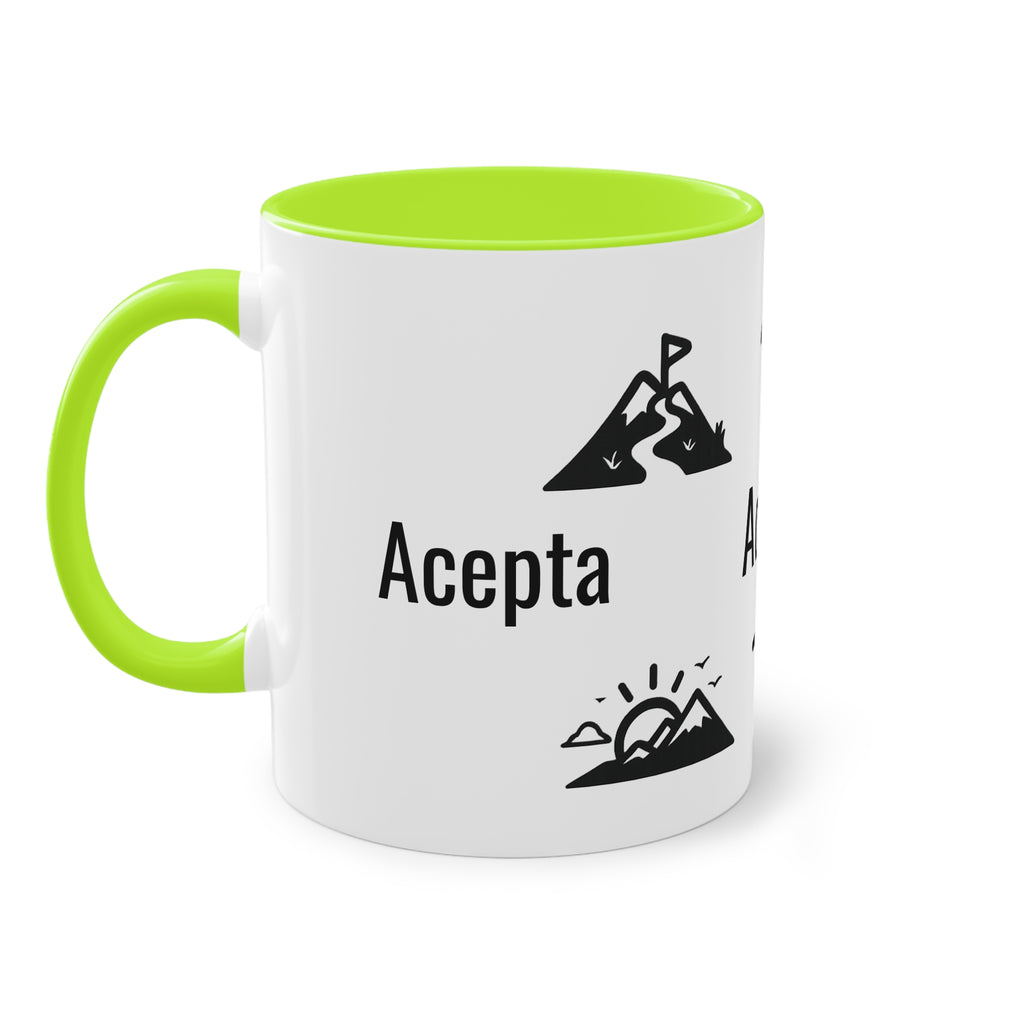 Taza "Acepta, Actúa, Avanza" | Detallia