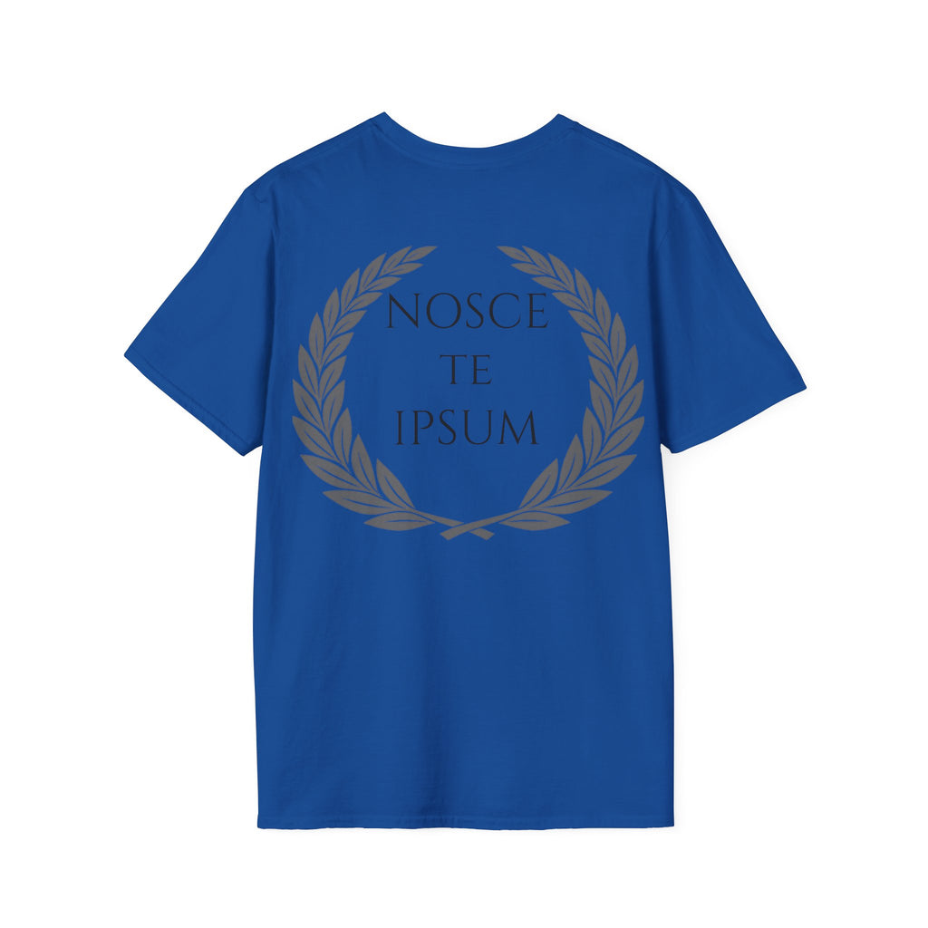 Camiseta Estoica "Nosce Te Ipsum" | Diseño Clásico con Corona de Laurel | Detallia