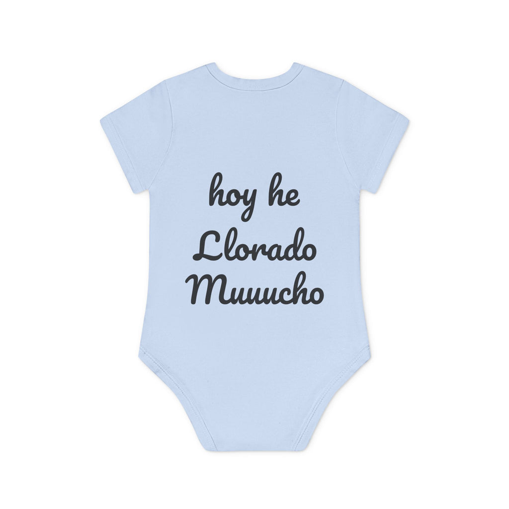 Body Bebé "El que no Llora no Mama" - detalle de los broches