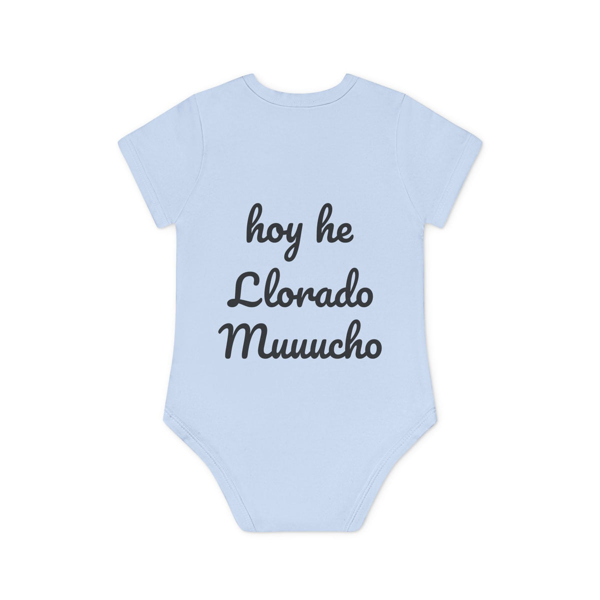 Body Bebé "El que no Llora no Mama" - detalle de los broches