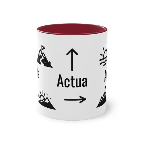 Taza "Acepta, Actúa, Avanza" | Detallia