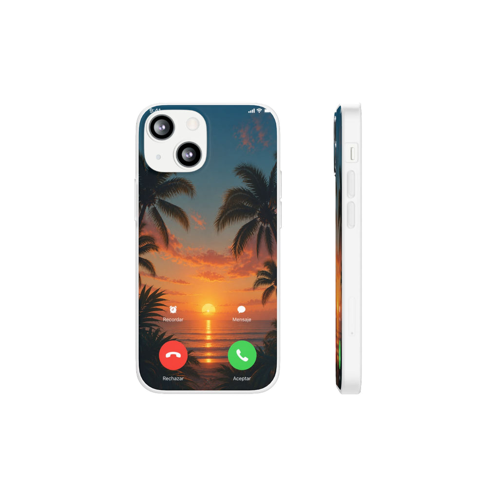Funda Móvil Llamada Atardecer Tropical | Detallia