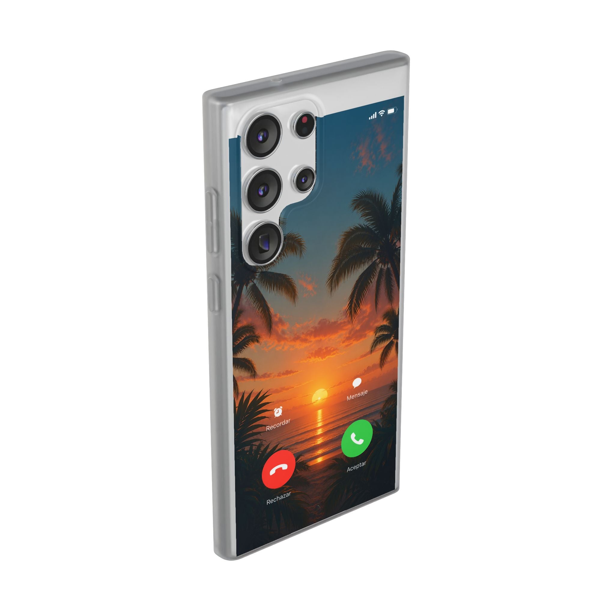 Funda Móvil Llamada Atardecer Tropical | Detallia
