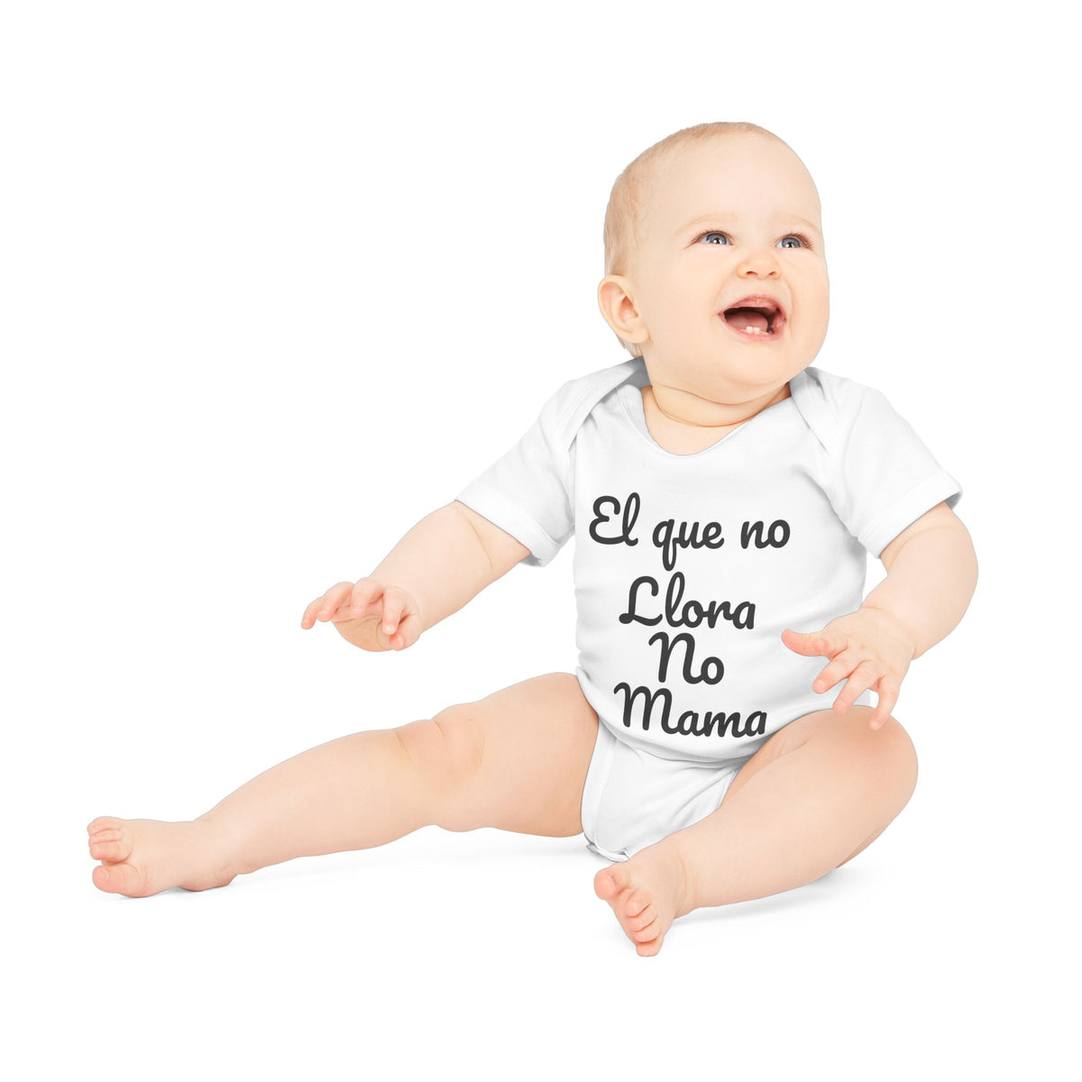 Body Bebé "El que no Llora no Mama" - detalle de los broches