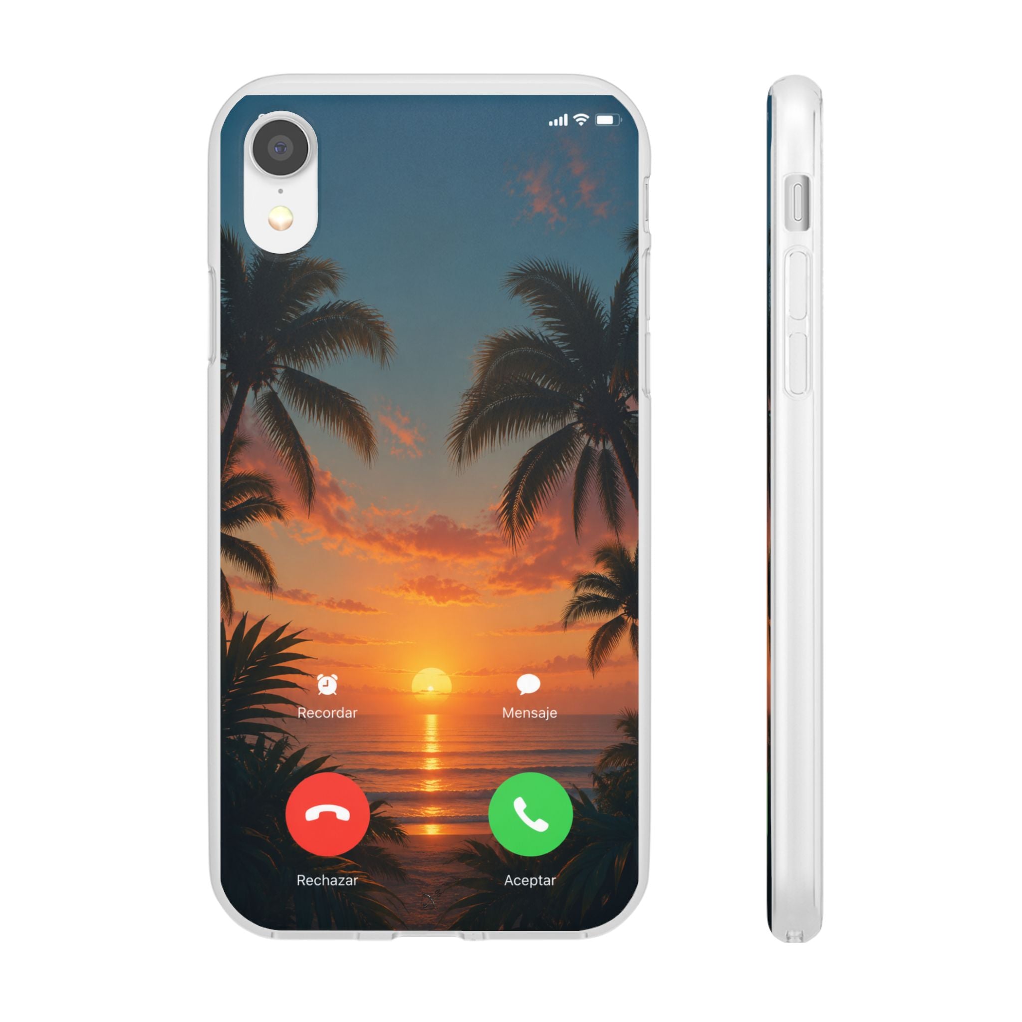Funda Móvil Llamada Atardecer Tropical | Detallia