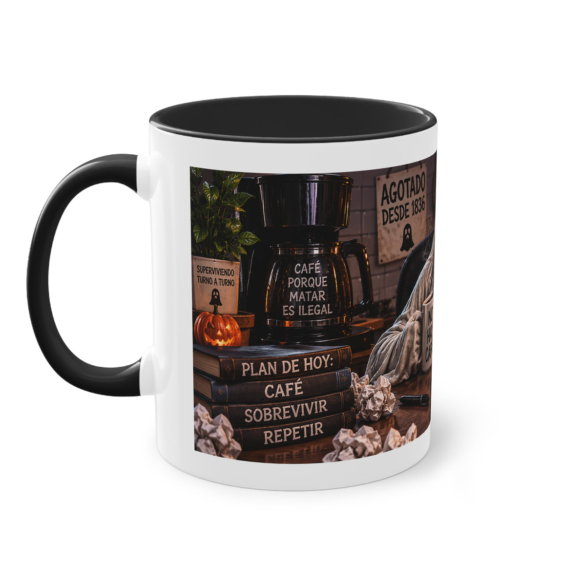 Taza No Hay Café de Halloween | Detallia