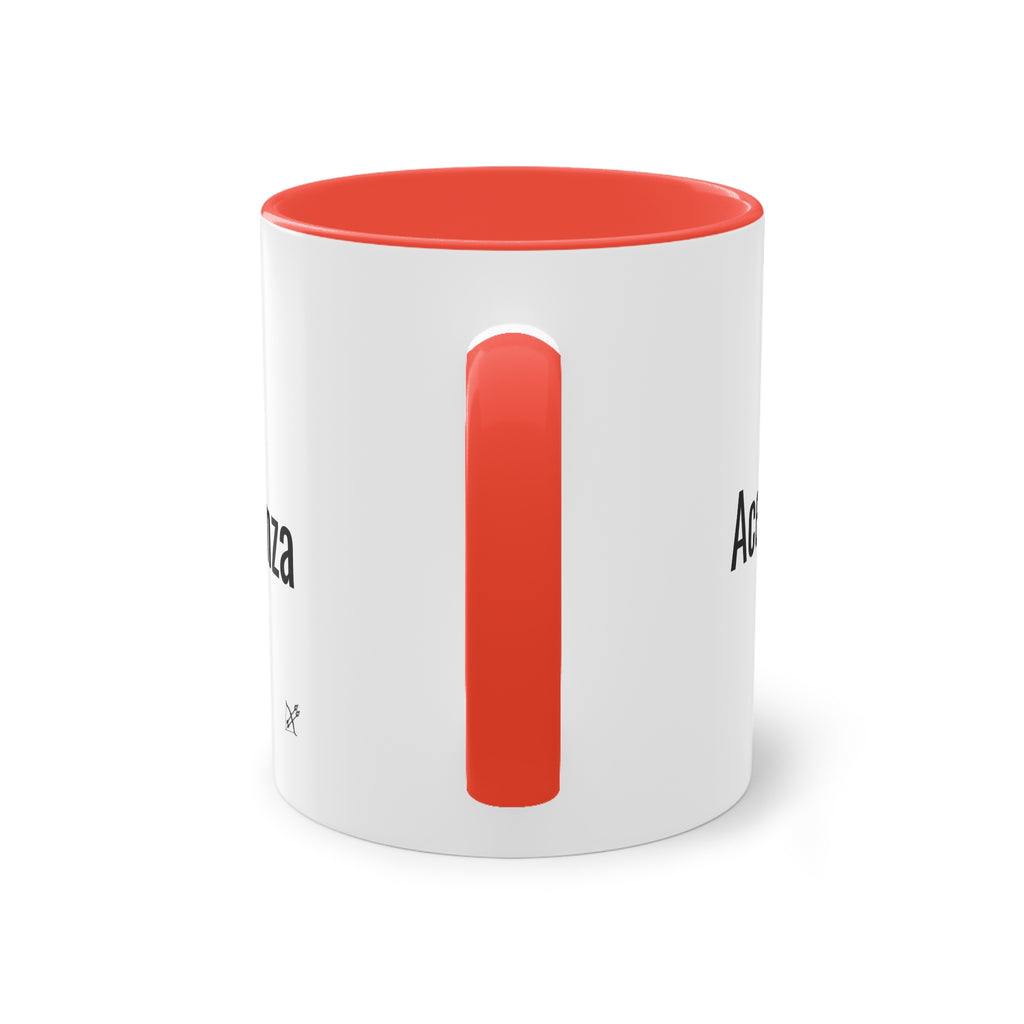 Taza "Acepta, Actúa, Avanza" | Detallia