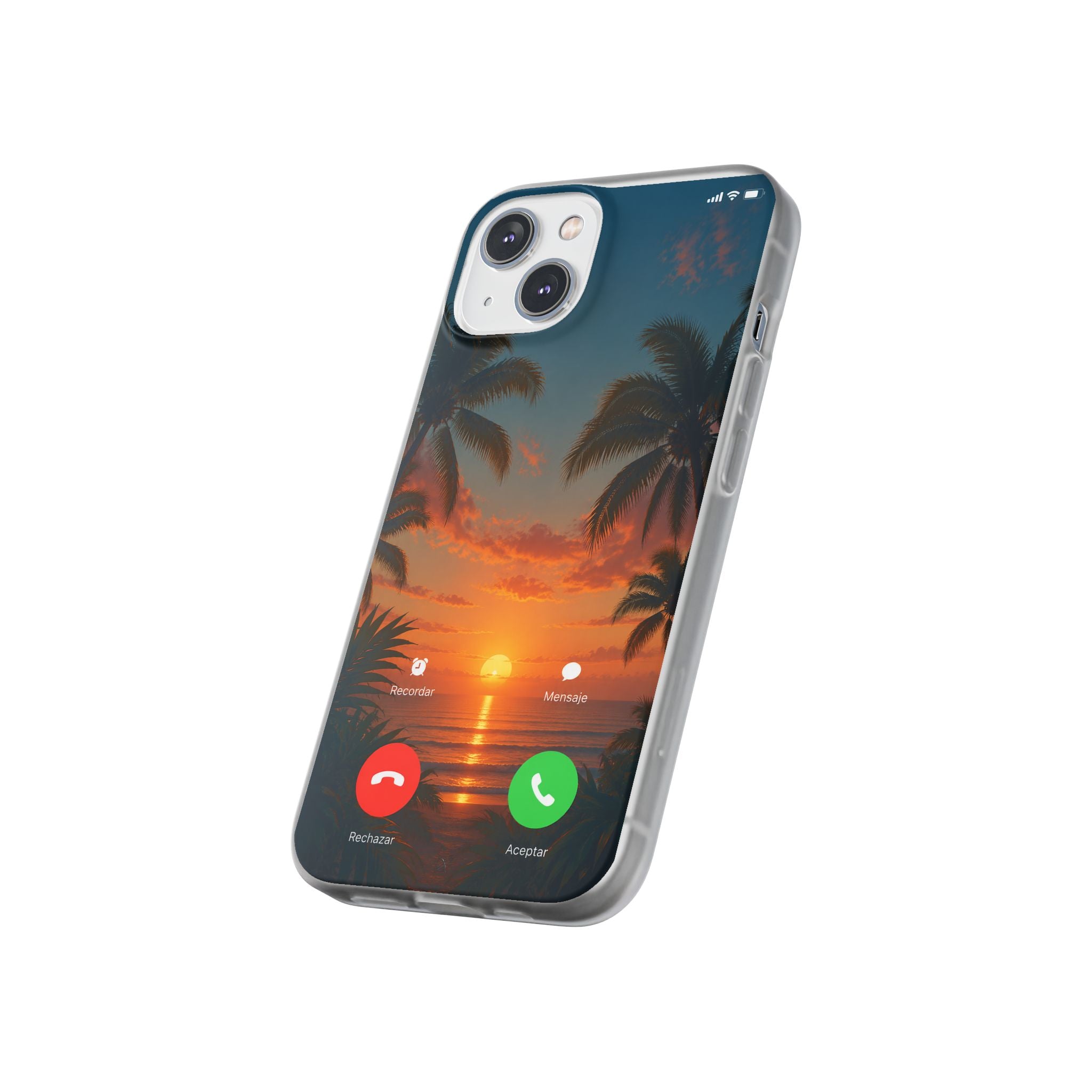 Funda Móvil Llamada Atardecer Tropical | Detallia