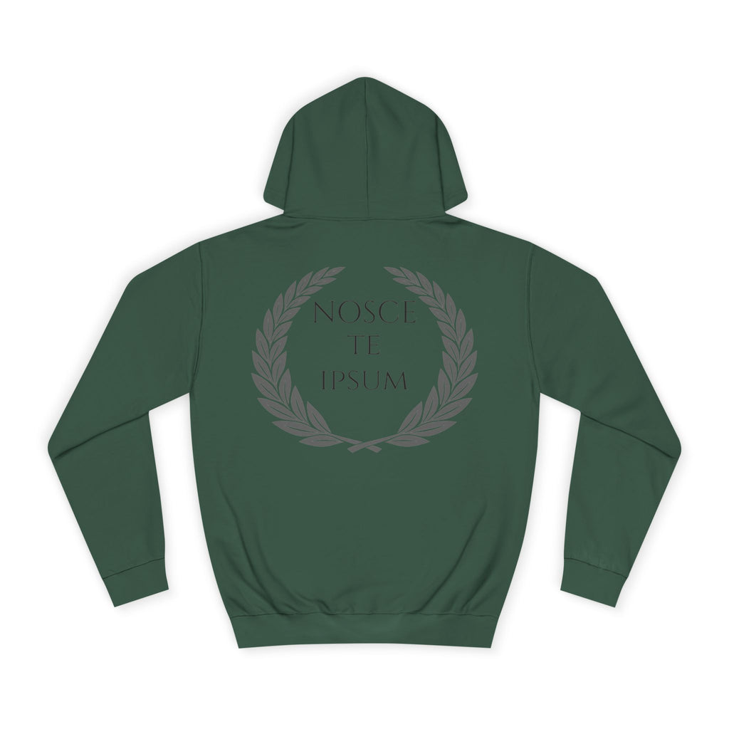 Sudadera Estoica "Nosce Te Ipsum" | Diseño Clásico con Corona de Laurel | Detallia