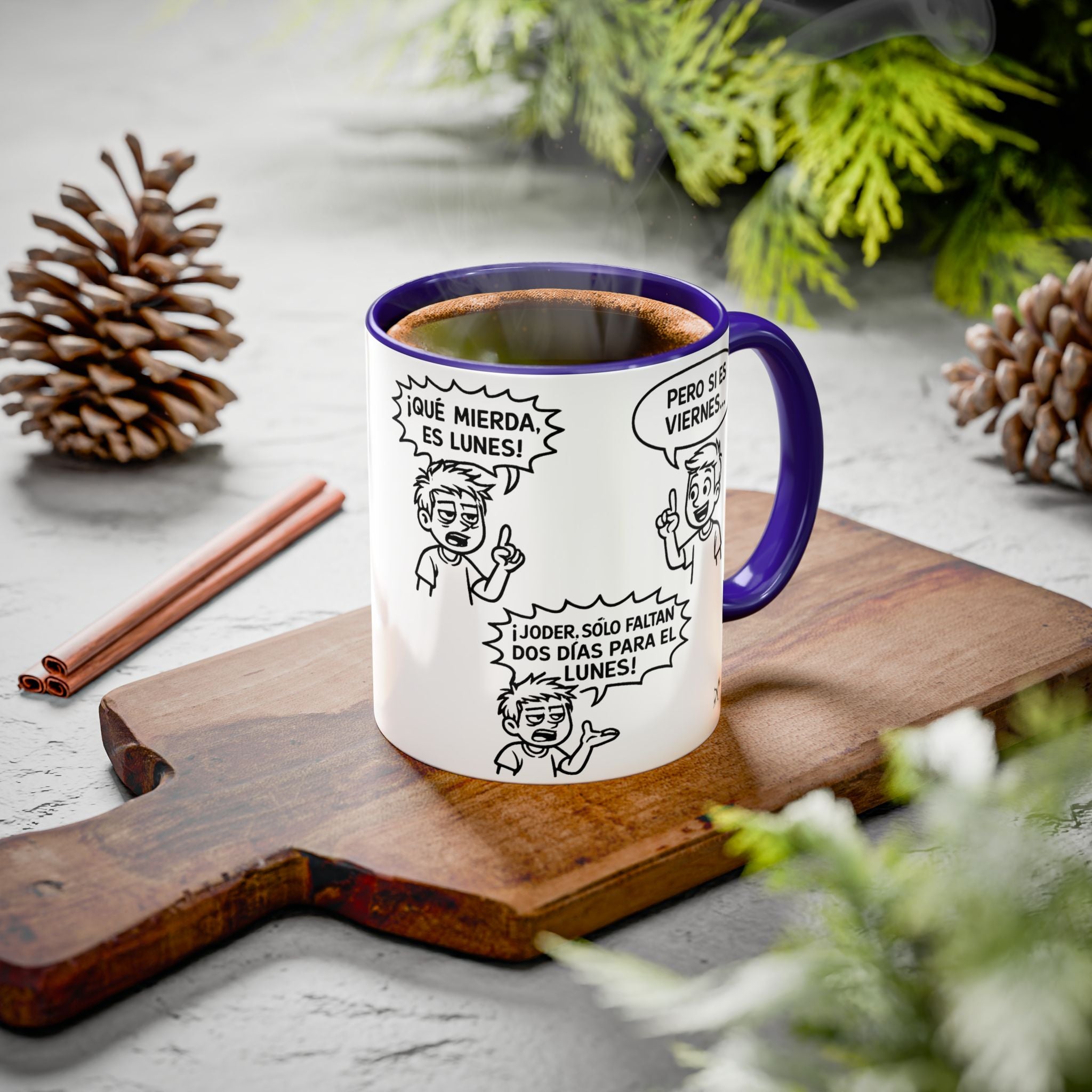 Taza "¡Qué Mierda, Es Lunes!" | Detallia