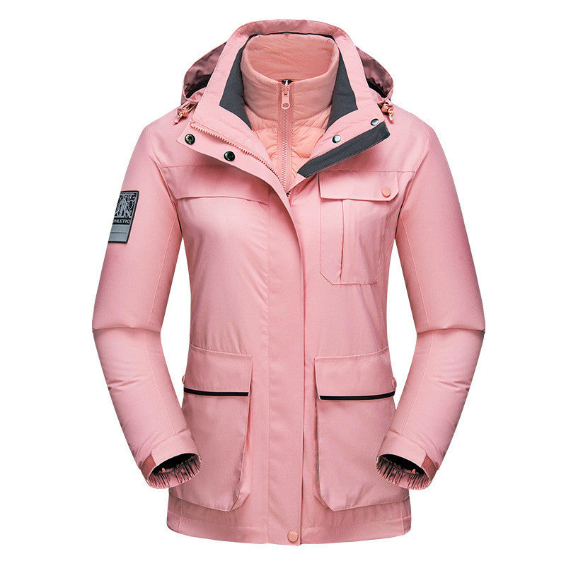 Chaqueta de Esquí 3 en 1 Color Liso