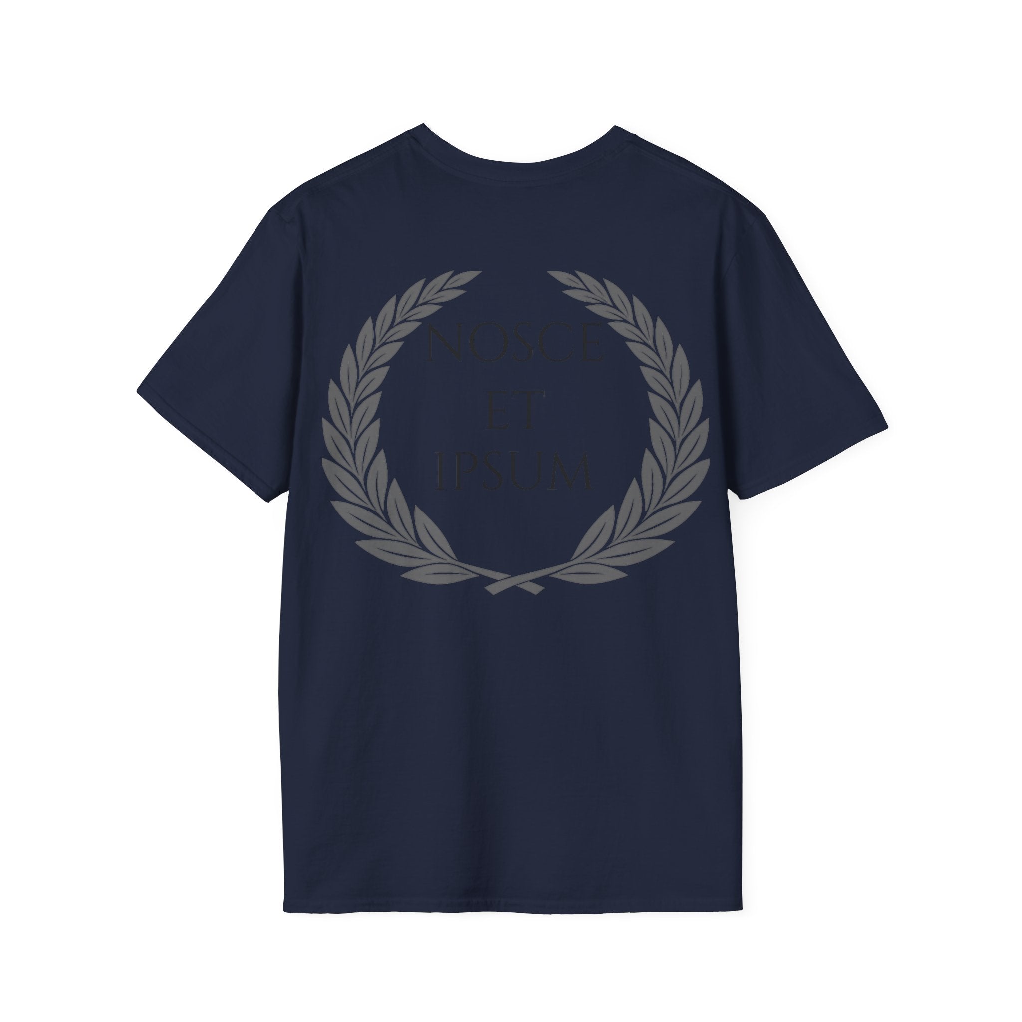 Camiseta Estoica "Nosce Te Ipsum" | Diseño Clásico con Corona de Laurel | Detallia