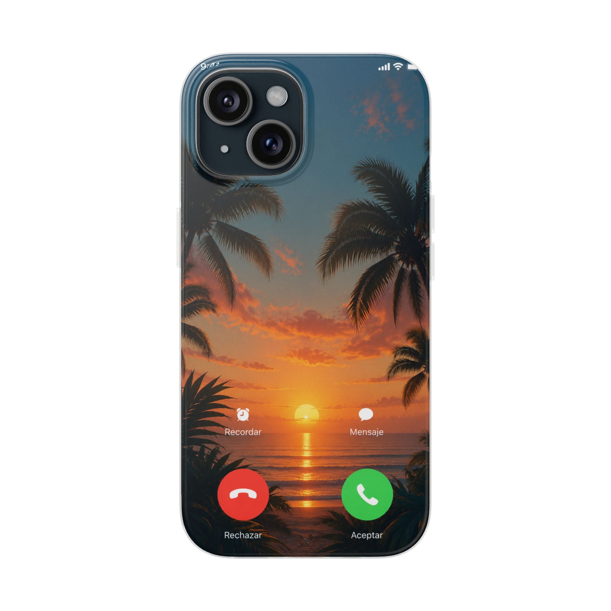 Funda Móvil Llamada Atardecer Tropical | Detallia