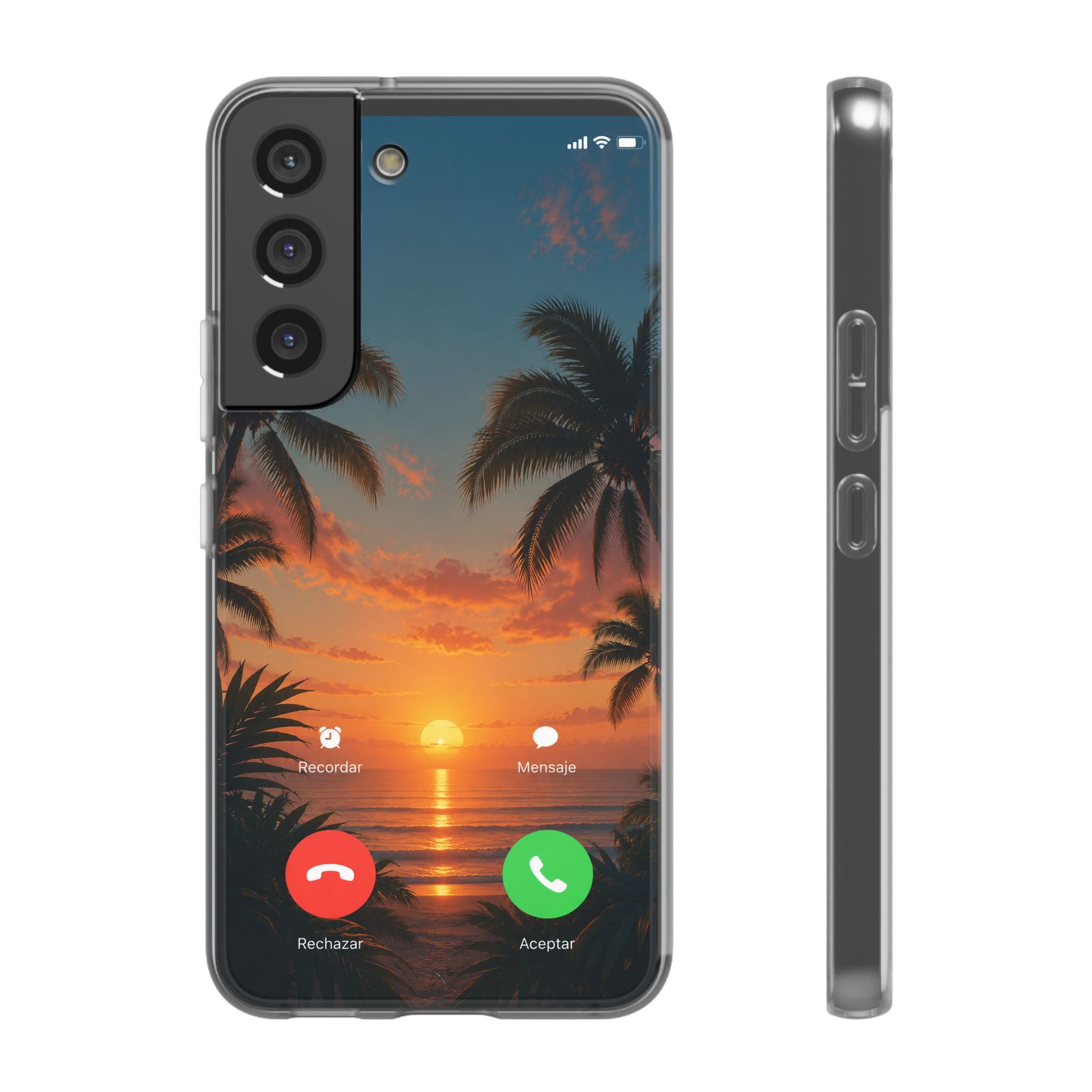 Funda Móvil Llamada Atardecer Tropical | Detallia