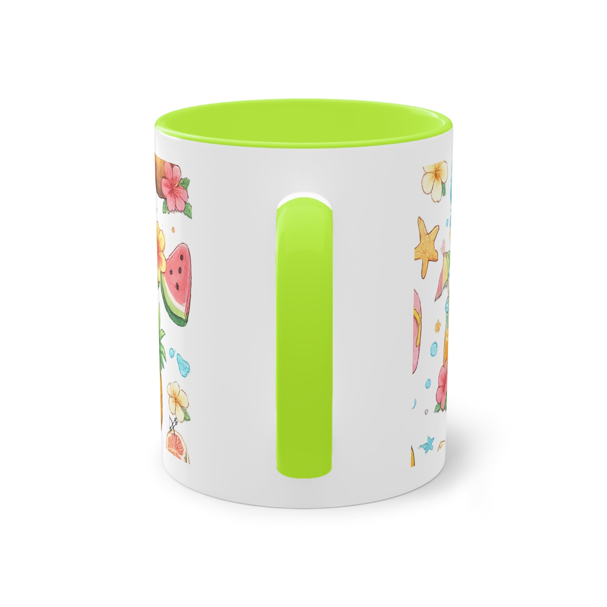 Taza Bicolor "Hello Summer" | Diseño Tropical Veraniego | Detallia