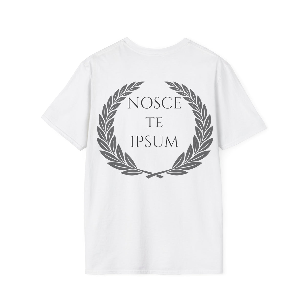 Camiseta Estoica "Nosce Te Ipsum" | Diseño Clásico con Corona de Laurel | Detallia