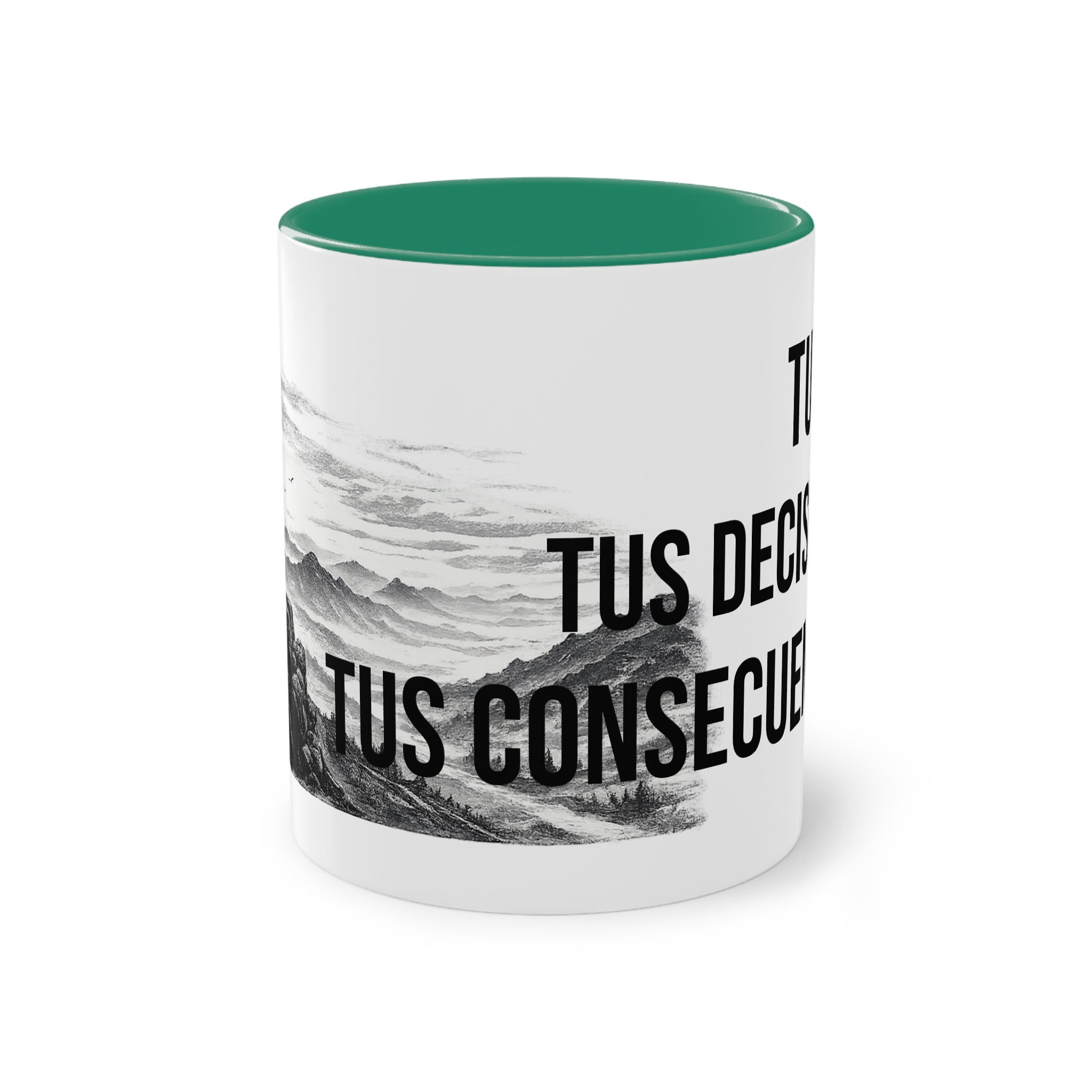 Taza "Tu Vida, Tus Decisiones, Tus Consecuencias" | Detallia