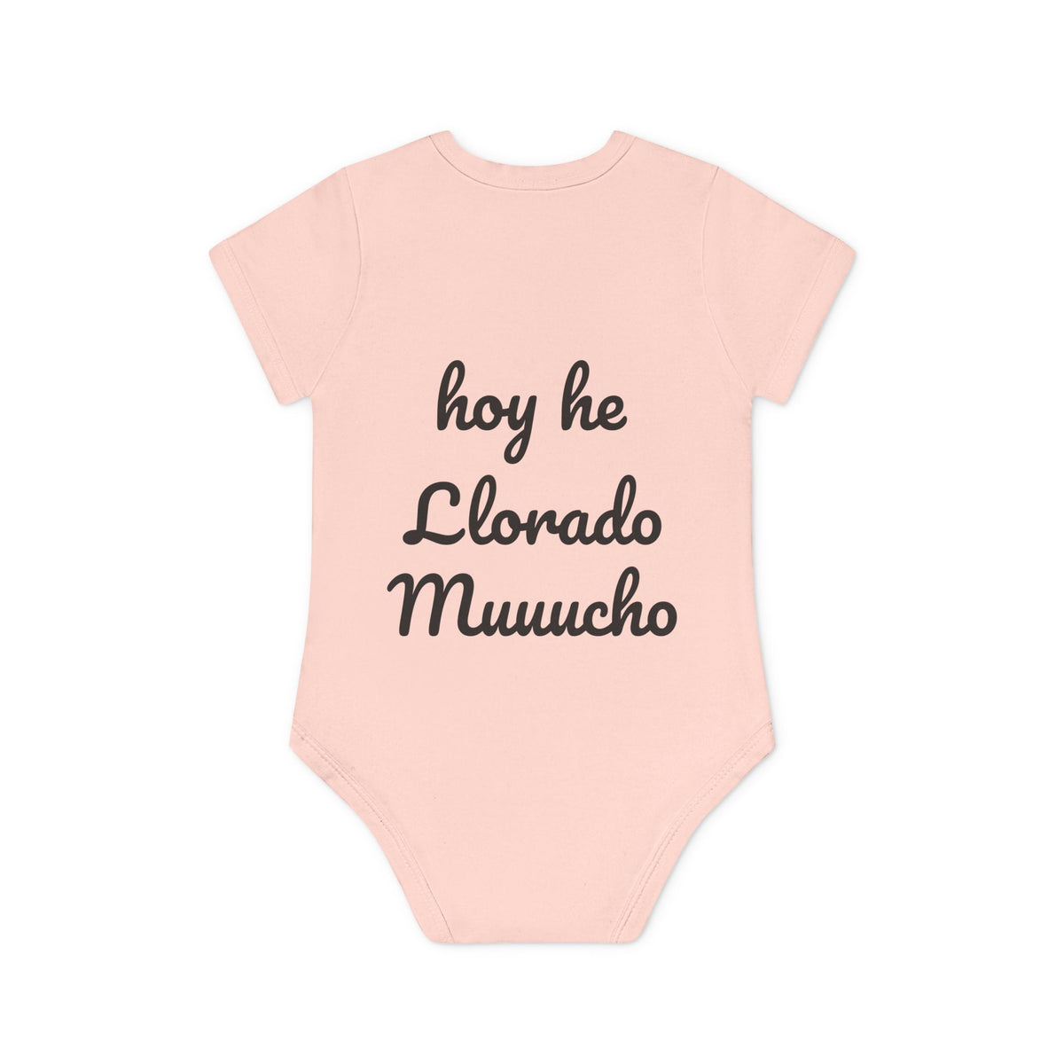 Body Bebé "El que no Llora no Mama" - puesto por un bebé