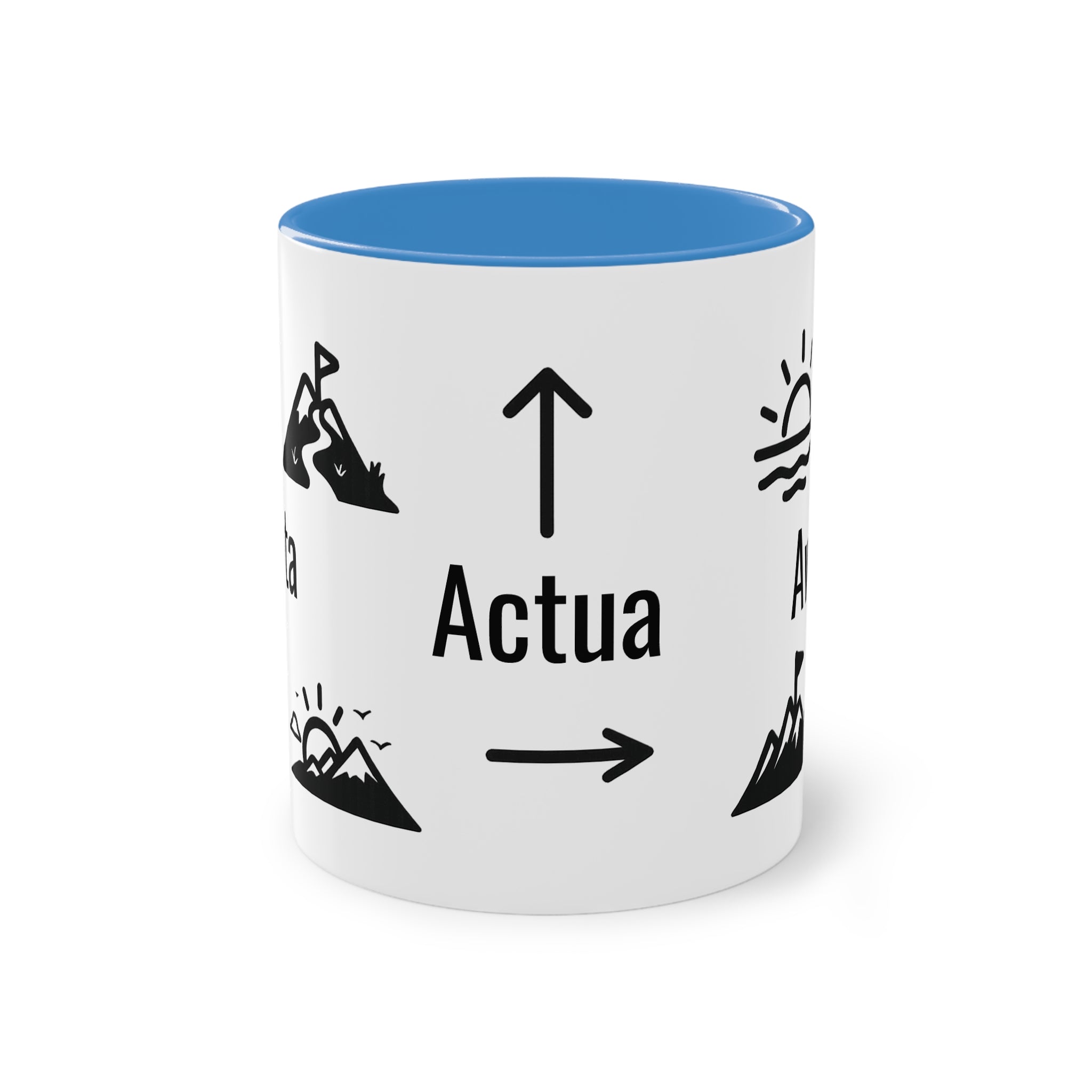 Taza "Acepta, Actúa, Avanza" | Detallia