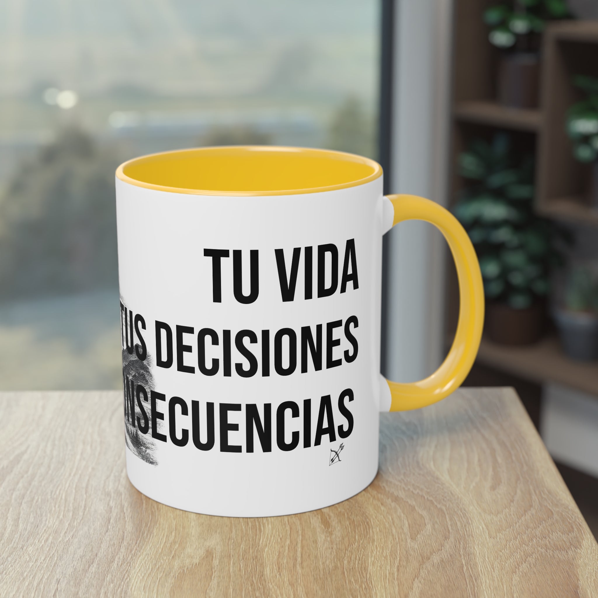 Taza "Tu Vida, Tus Decisiones, Tus Consecuencias" | Detallia