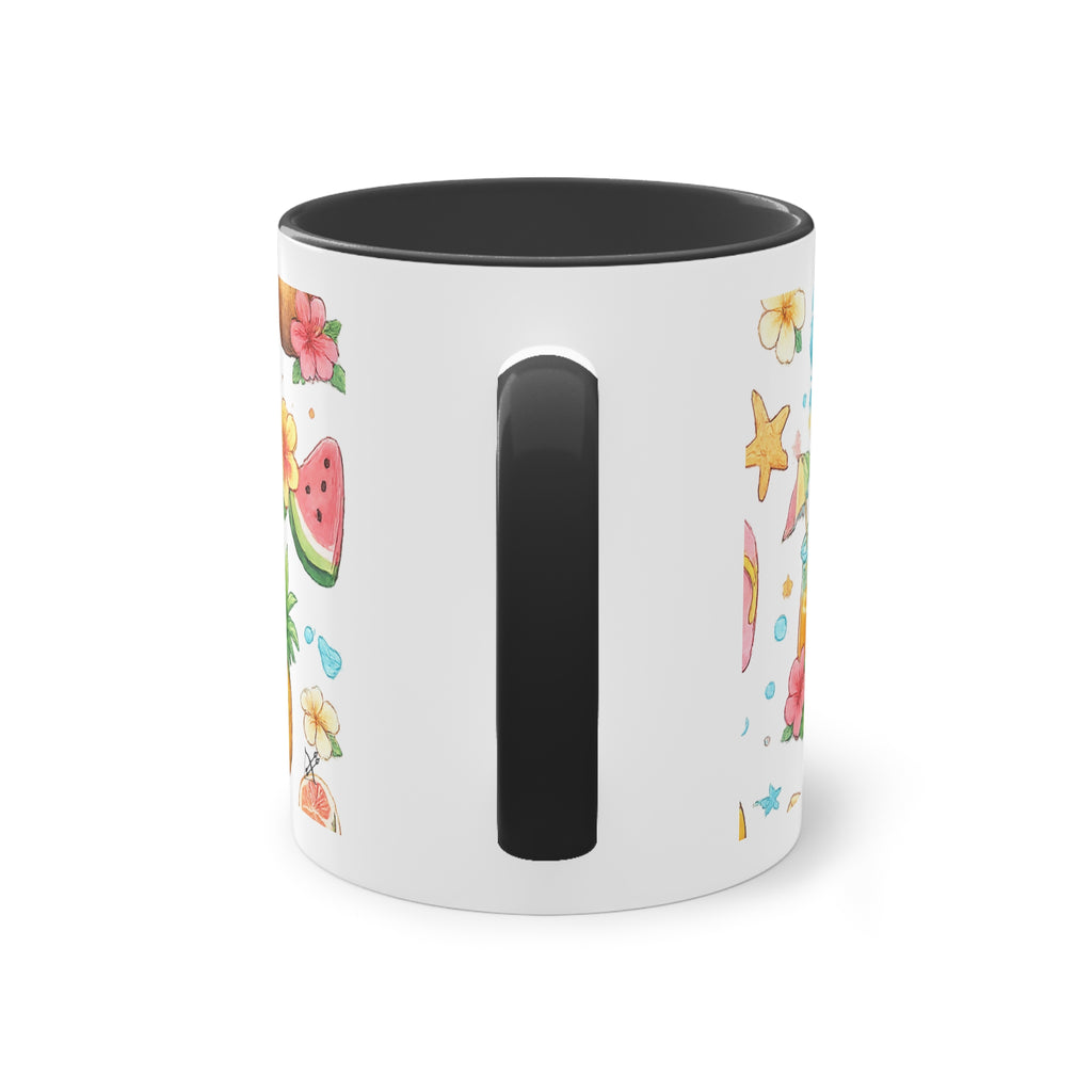 Taza Bicolor "Hello Summer" | Diseño Tropical Veraniego | Detallia