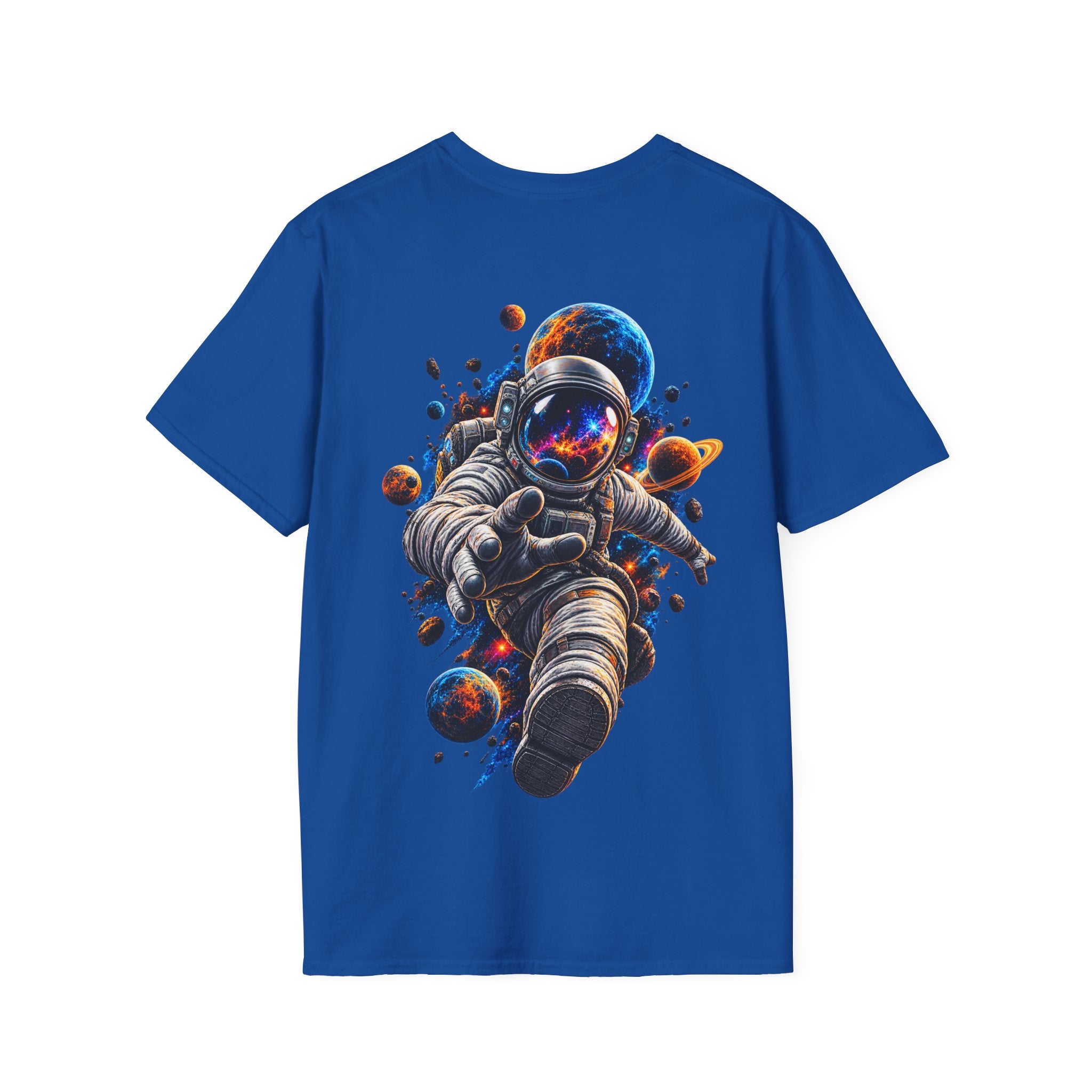 Camiseta Astronauta Cósmico - detalle de la calidad del tejido