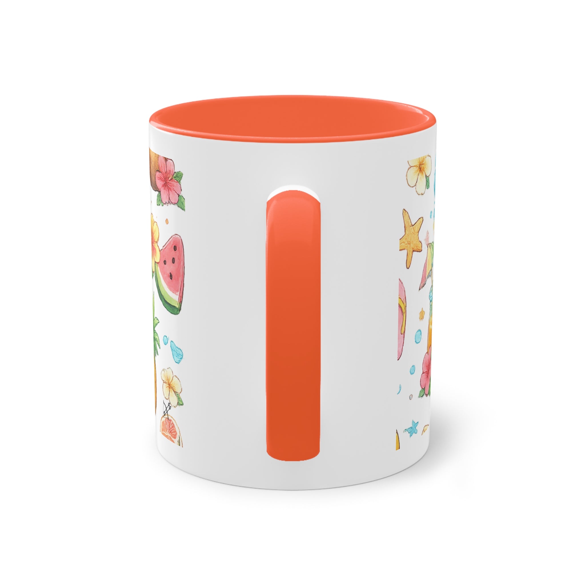Taza Bicolor "Hello Summer" | Diseño Tropical Veraniego | Detallia