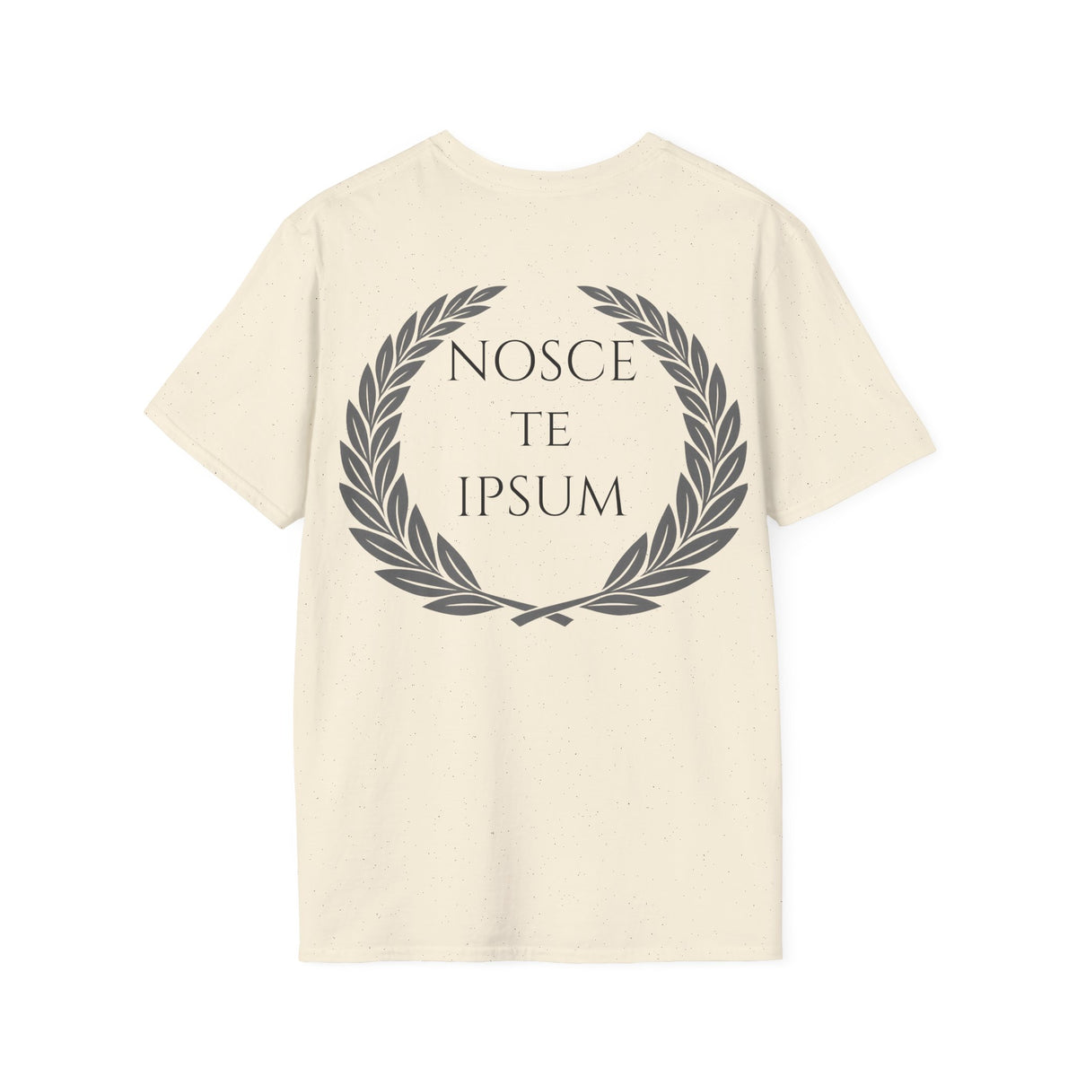 Camiseta Estoica "Nosce Te Ipsum" | Diseño Clásico con Corona de Laurel | Detallia
