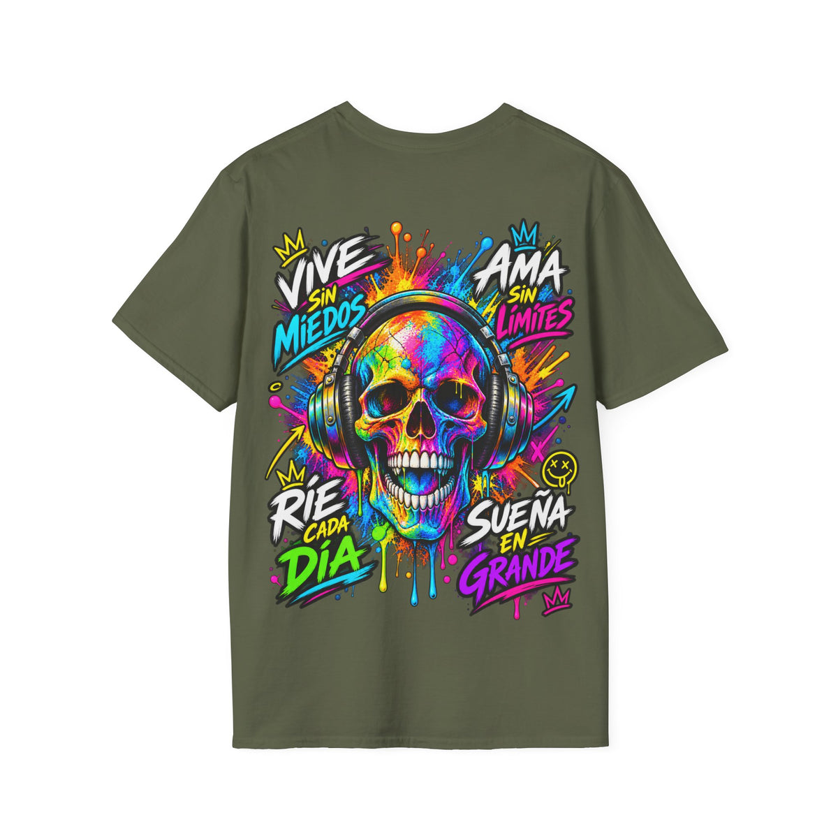Camiseta Calavera Vive Sin Miedos | Detallia