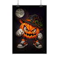 Póster Calabaza Boxeadora de Halloween | Detallia