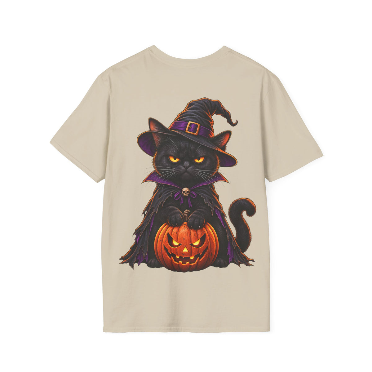 Camiseta Gato Brujo de Halloween | Detallia