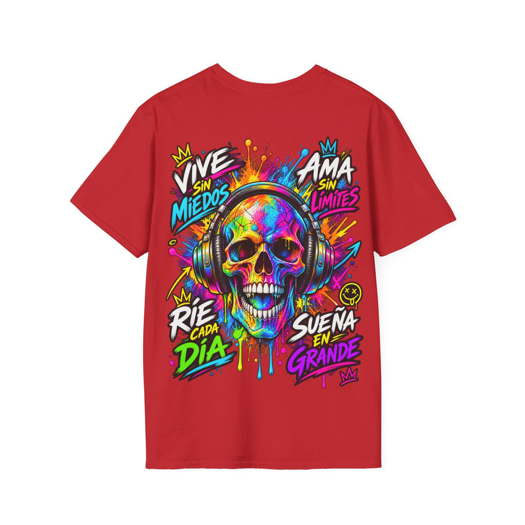 Camiseta Calavera Vive Sin Miedos | Detallia