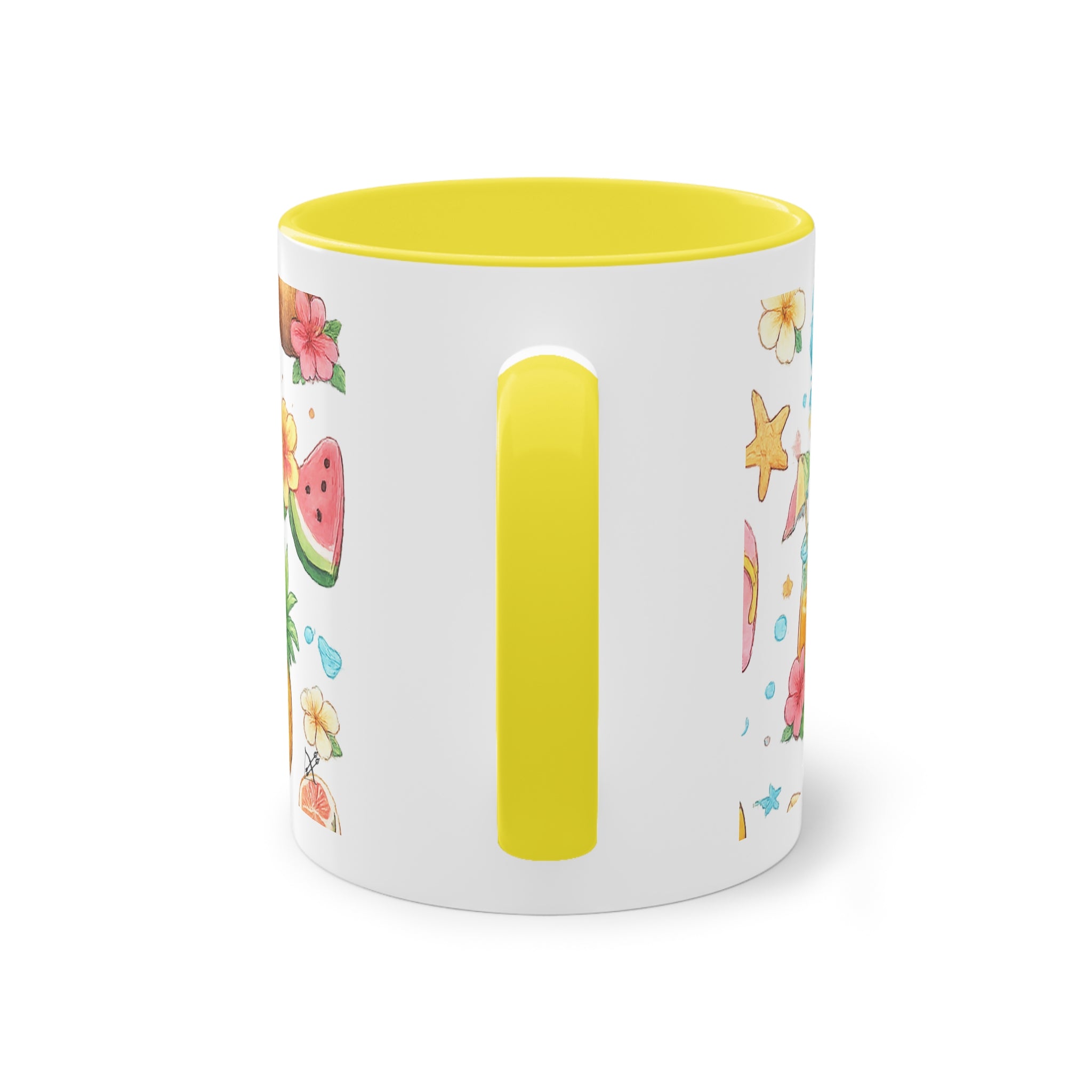 Taza Bicolor "Hello Summer" | Diseño Tropical Veraniego | Detallia