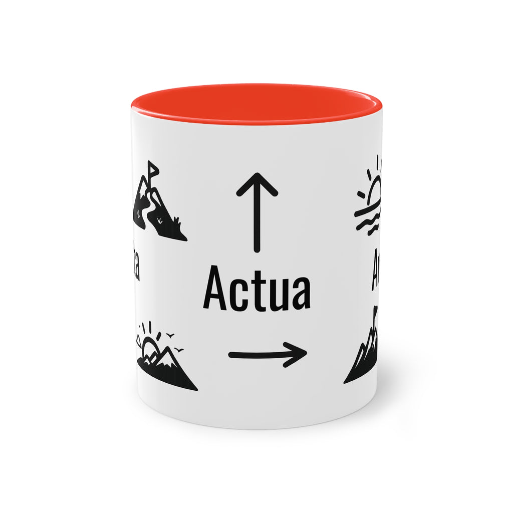 Taza "Acepta, Actúa, Avanza" | Detallia