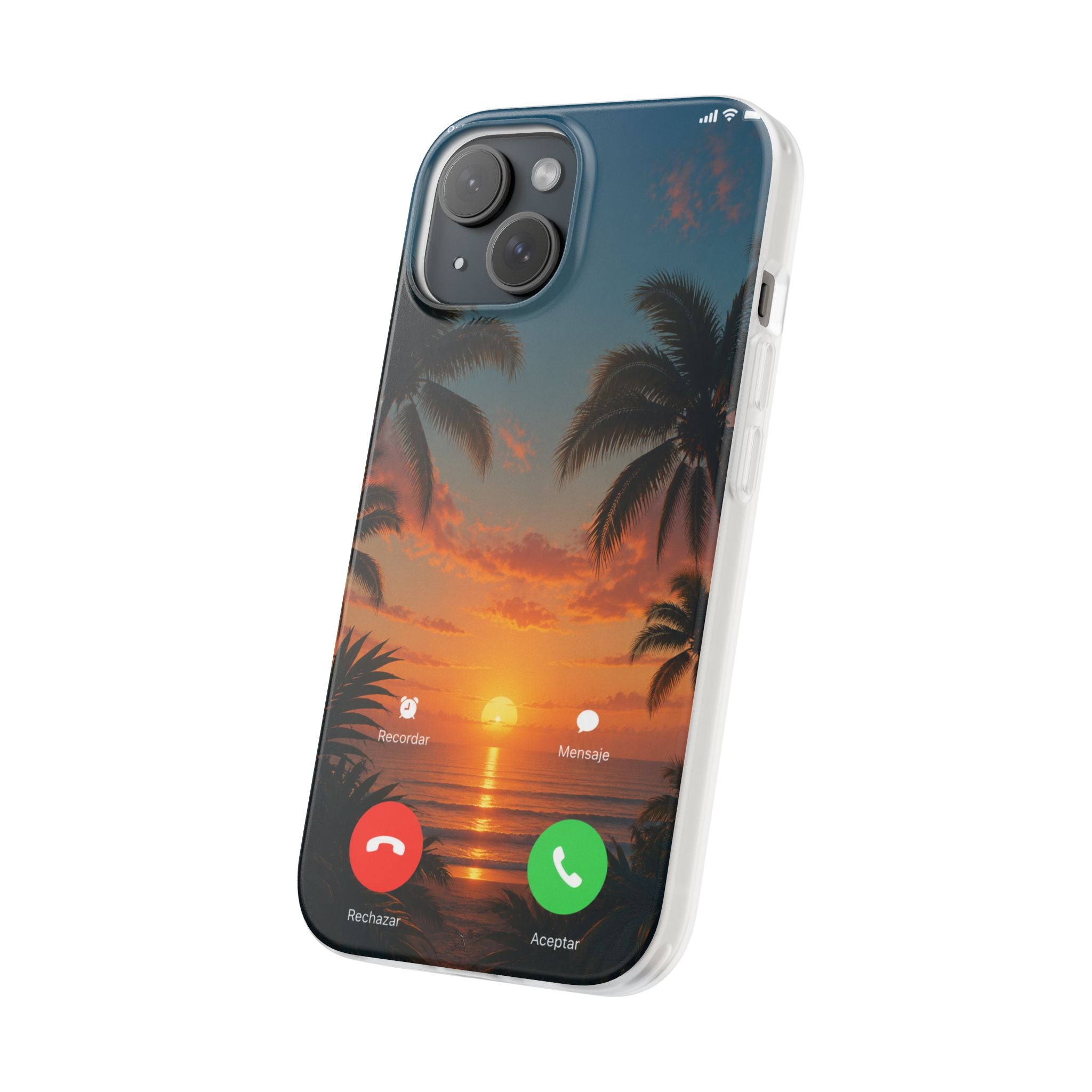 Funda Móvil Llamada Atardecer Tropical | Detallia