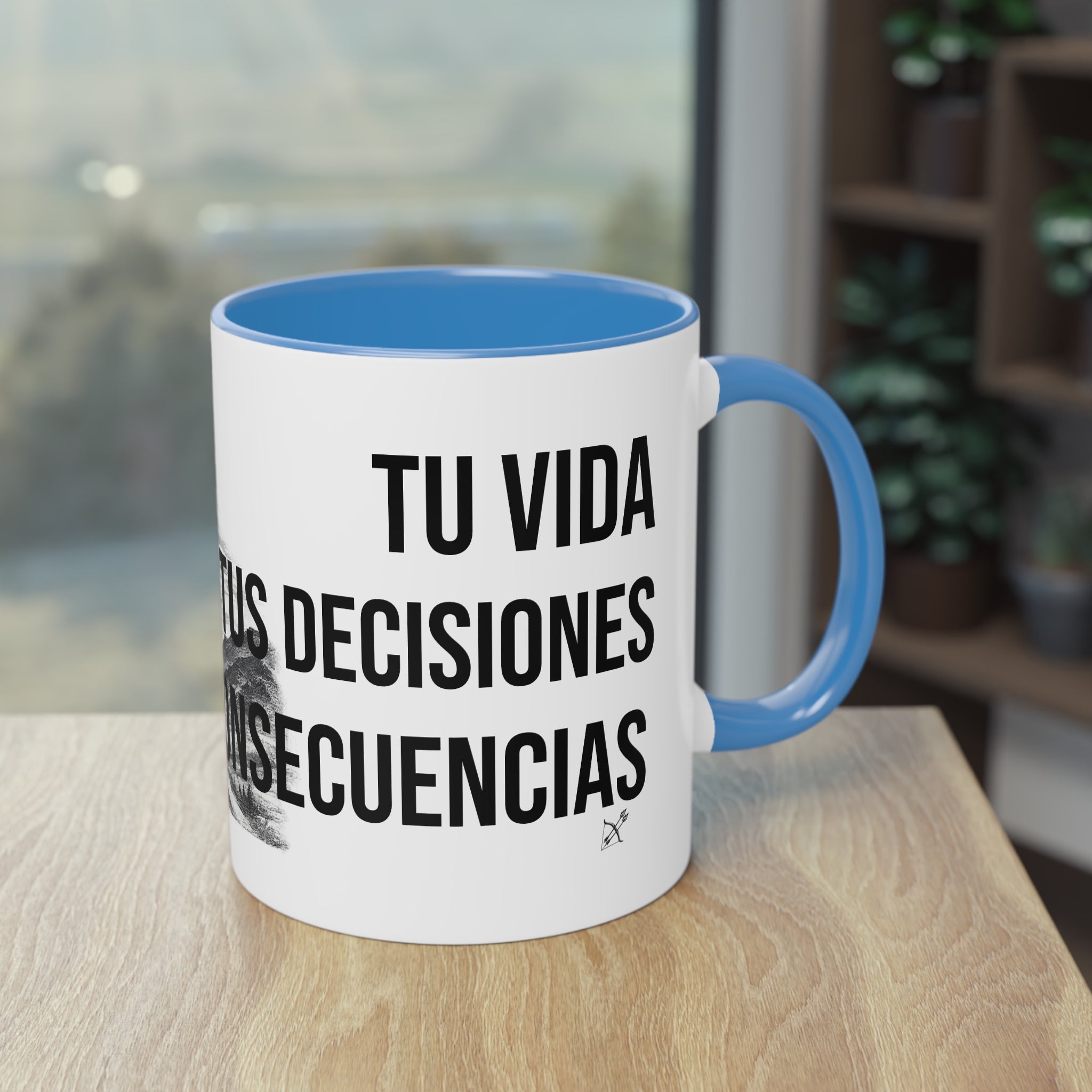 Taza "Tu Vida, Tus Decisiones, Tus Consecuencias" | Detallia