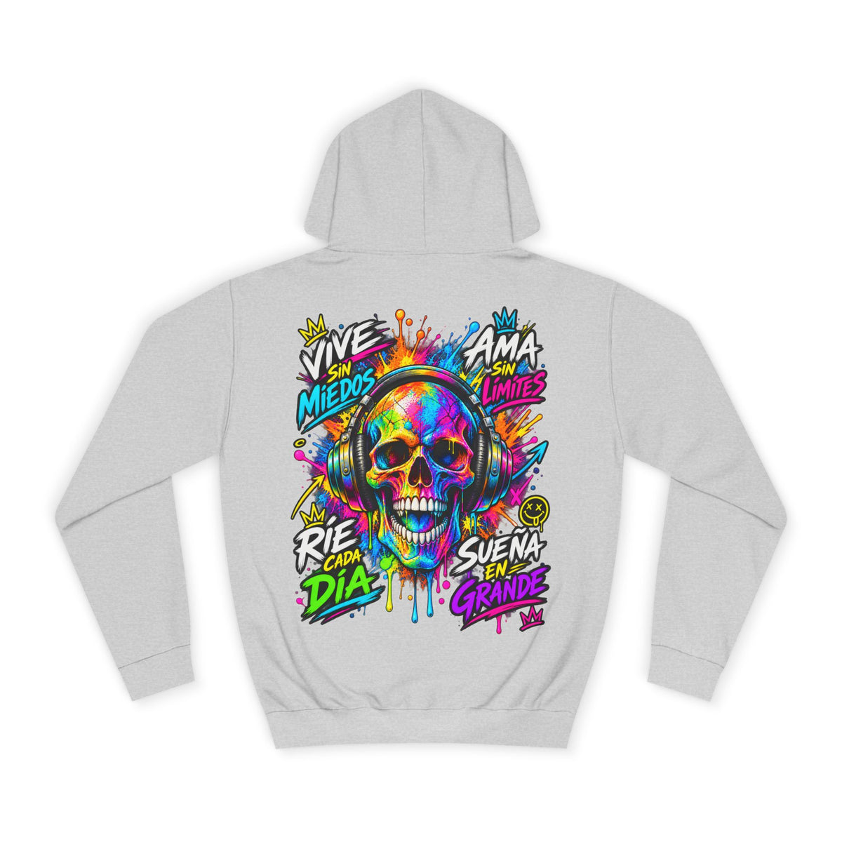 Sudadera Calavera Vive Sin Miedos | Detallia