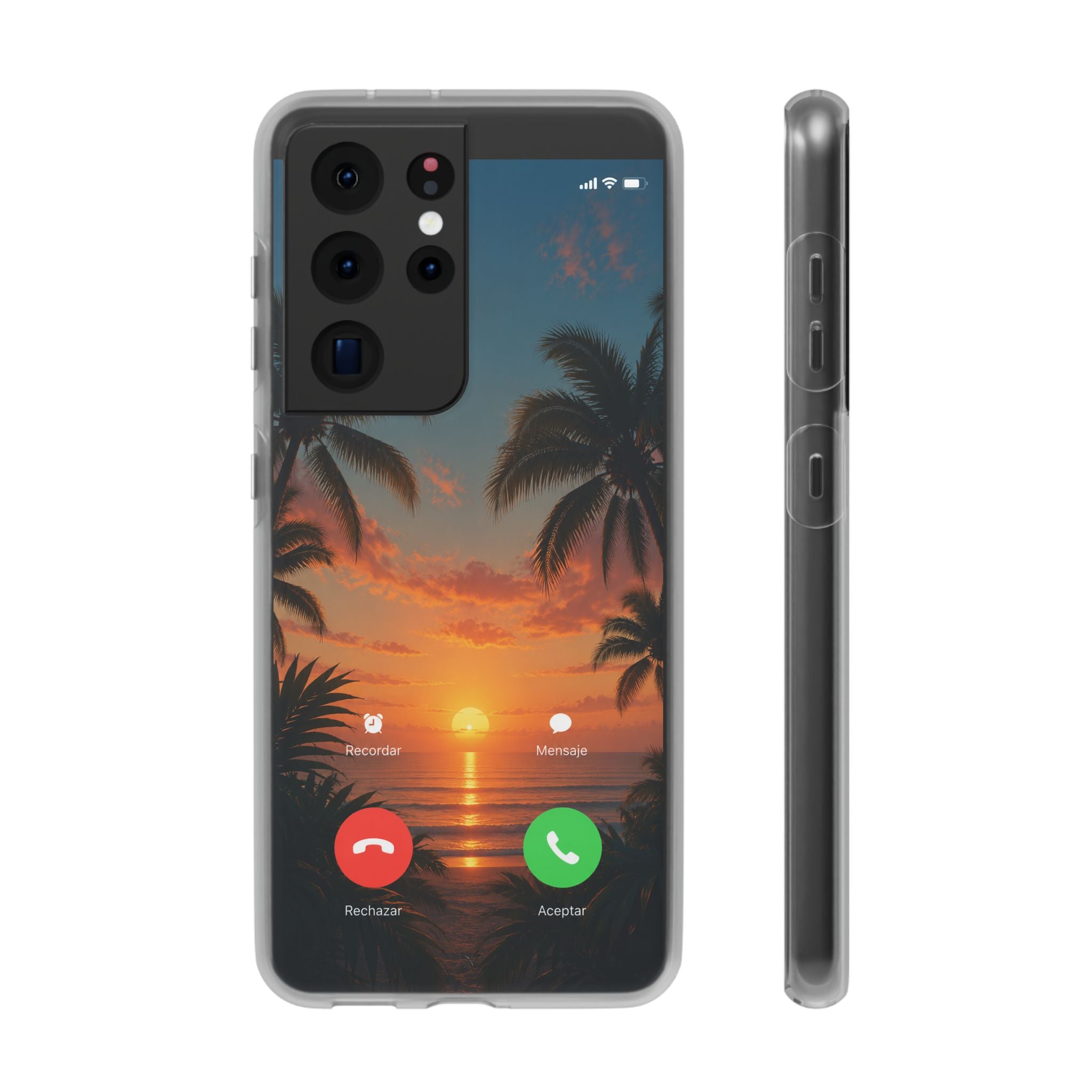 Funda Móvil Llamada Atardecer Tropical | Detallia