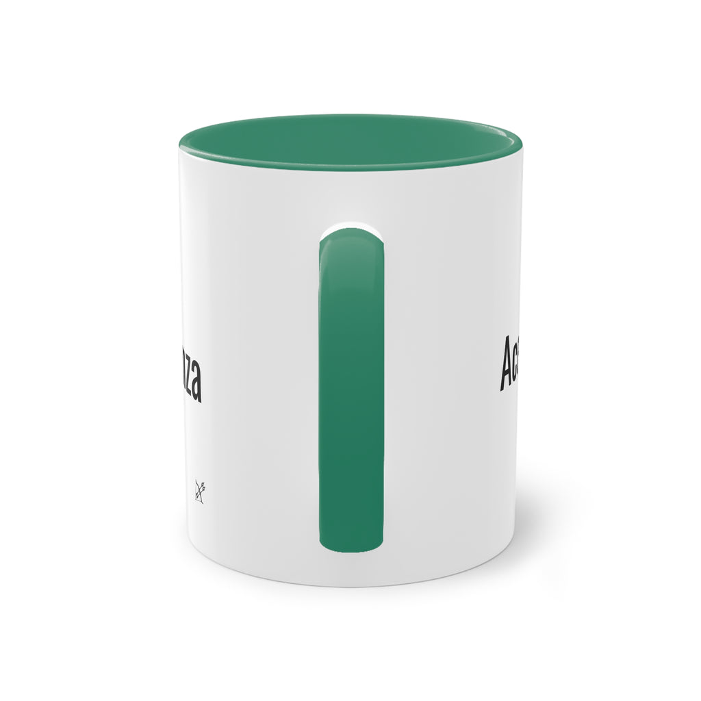 Taza "Acepta, Actúa, Avanza" | Detallia