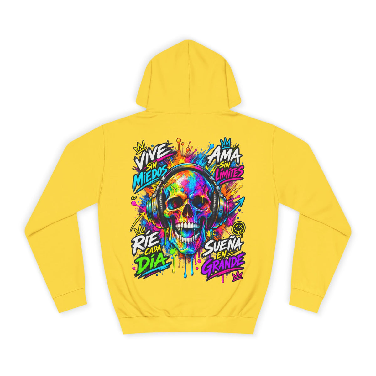 Sudadera Calavera Vive Sin Miedos | Detallia