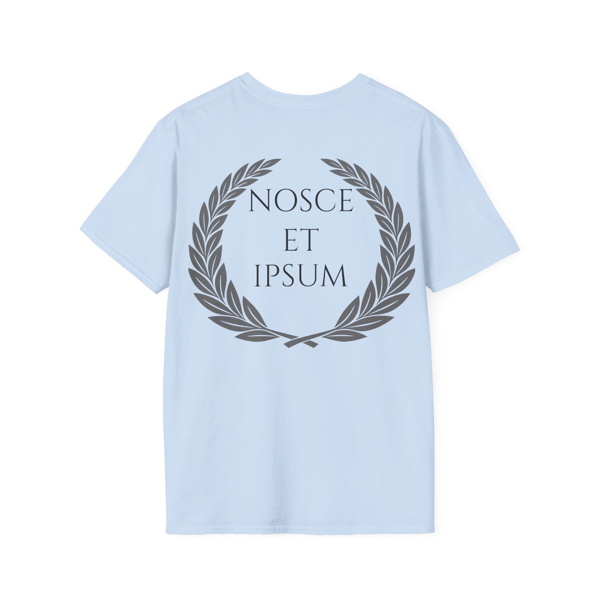 Camiseta Estoica "Nosce Te Ipsum" | Diseño Clásico con Corona de Laurel | Detallia