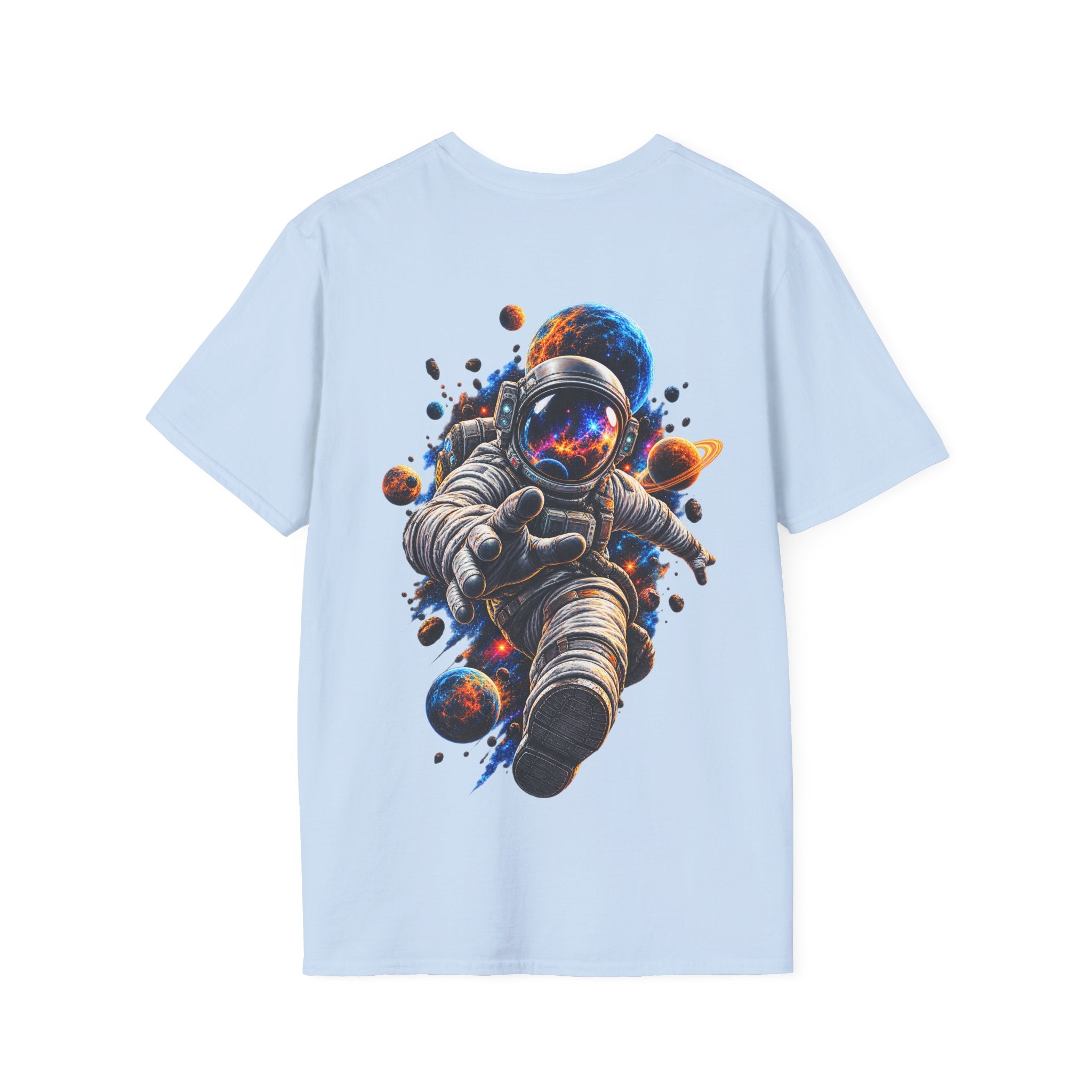 Camiseta Astronauta Cósmico - vista frontal del estampado
