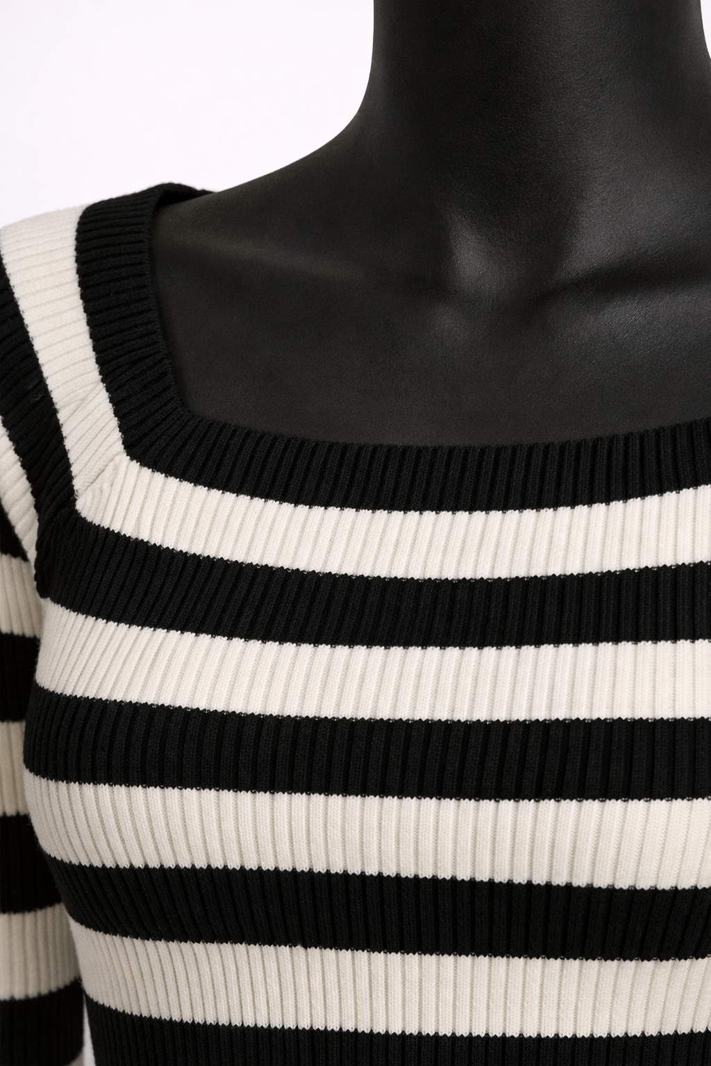 Top Perla de Rayas con Escote Cuadrado | Detallia