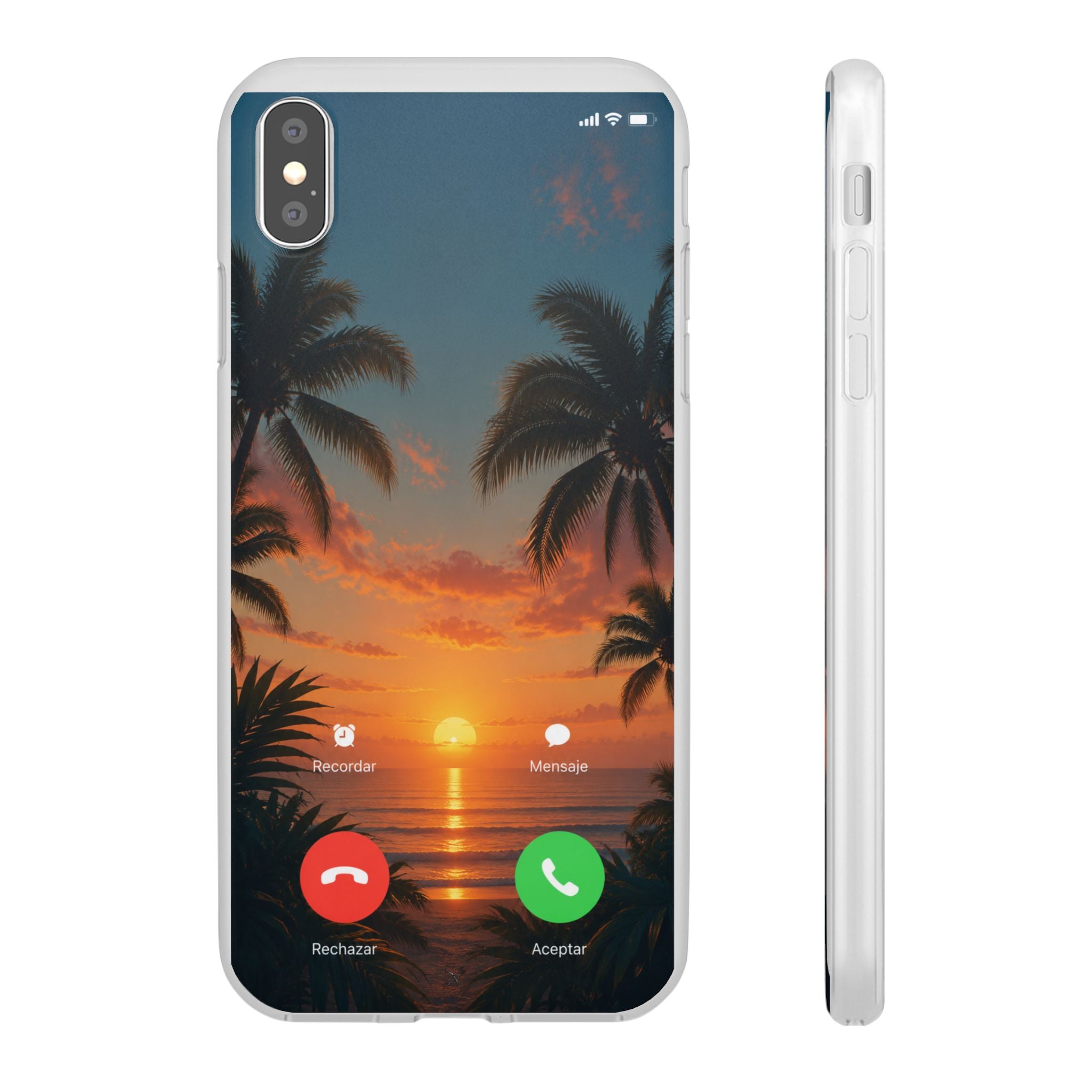 Funda Móvil Llamada Atardecer Tropical | Detallia