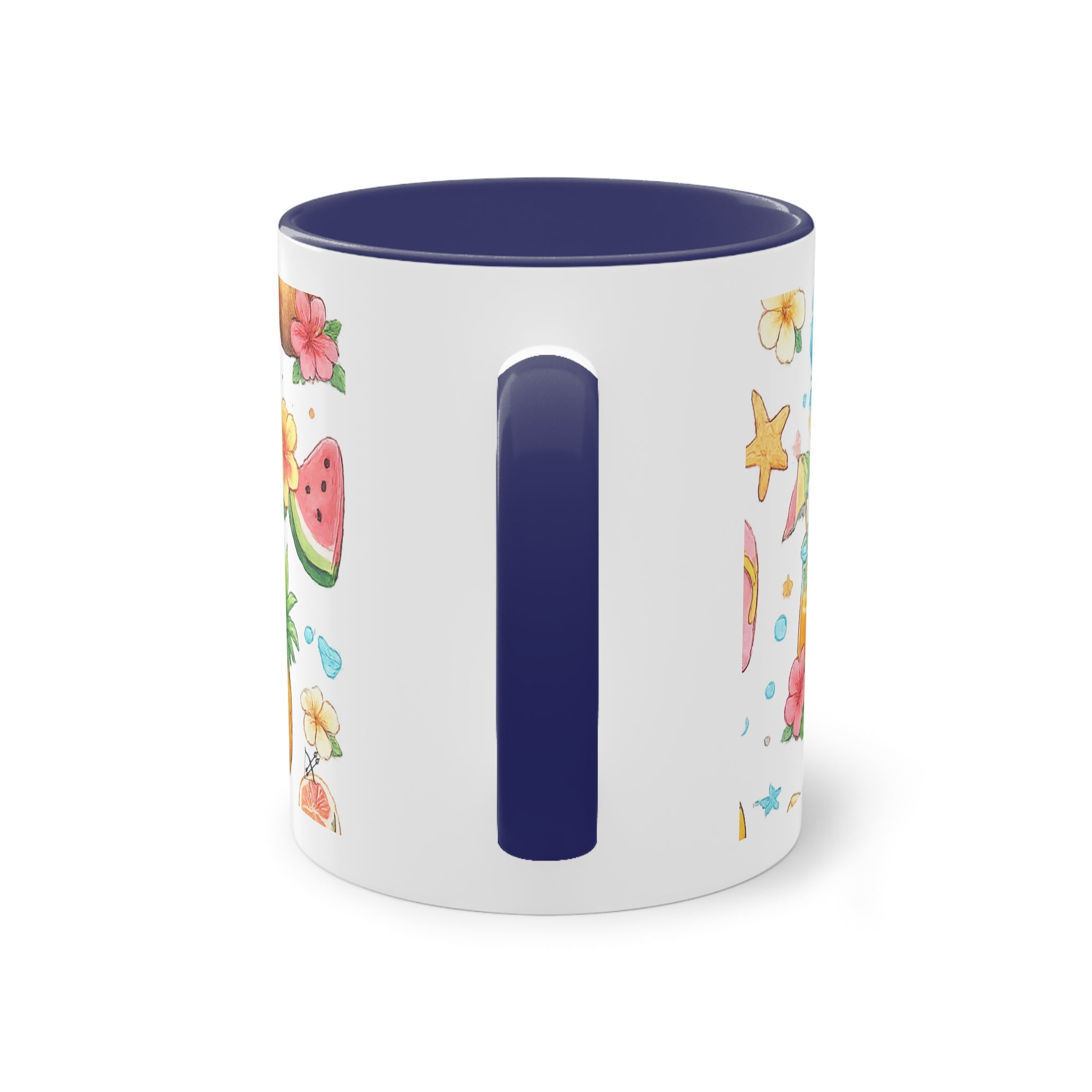 Taza Bicolor "Hello Summer" | Diseño Tropical Veraniego | Detallia