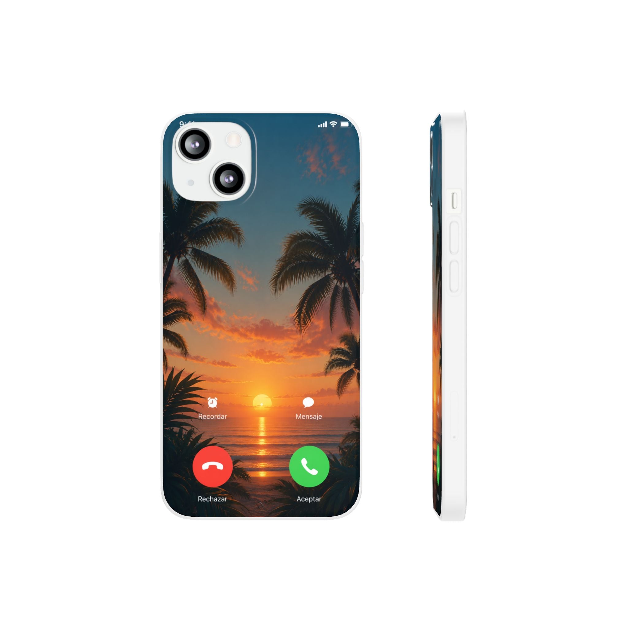 Funda Móvil Llamada Atardecer Tropical | Detallia