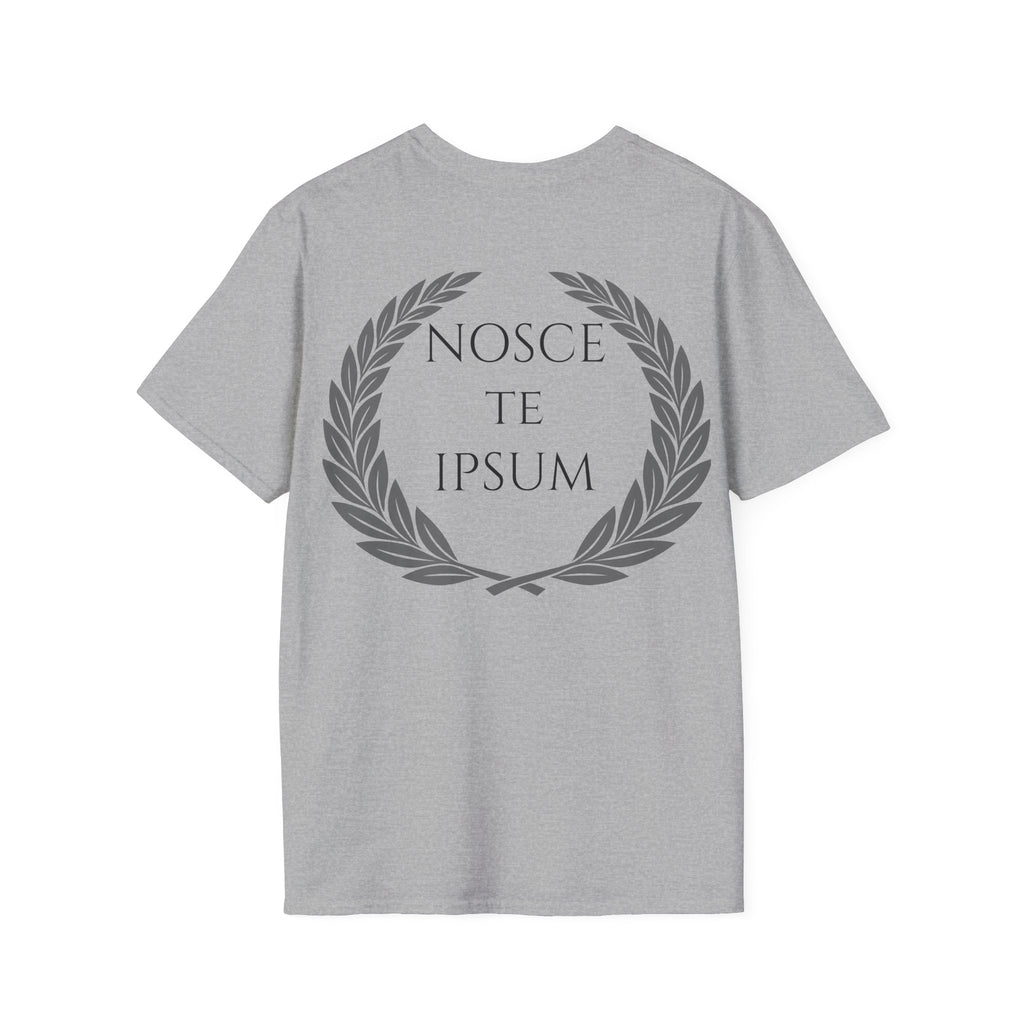 Camiseta Estoica "Nosce Te Ipsum" | Diseño Clásico con Corona de Laurel | Detallia