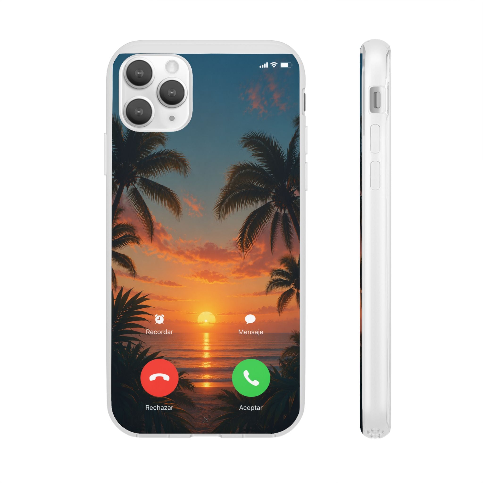 Funda Móvil Llamada Atardecer Tropical | Detallia