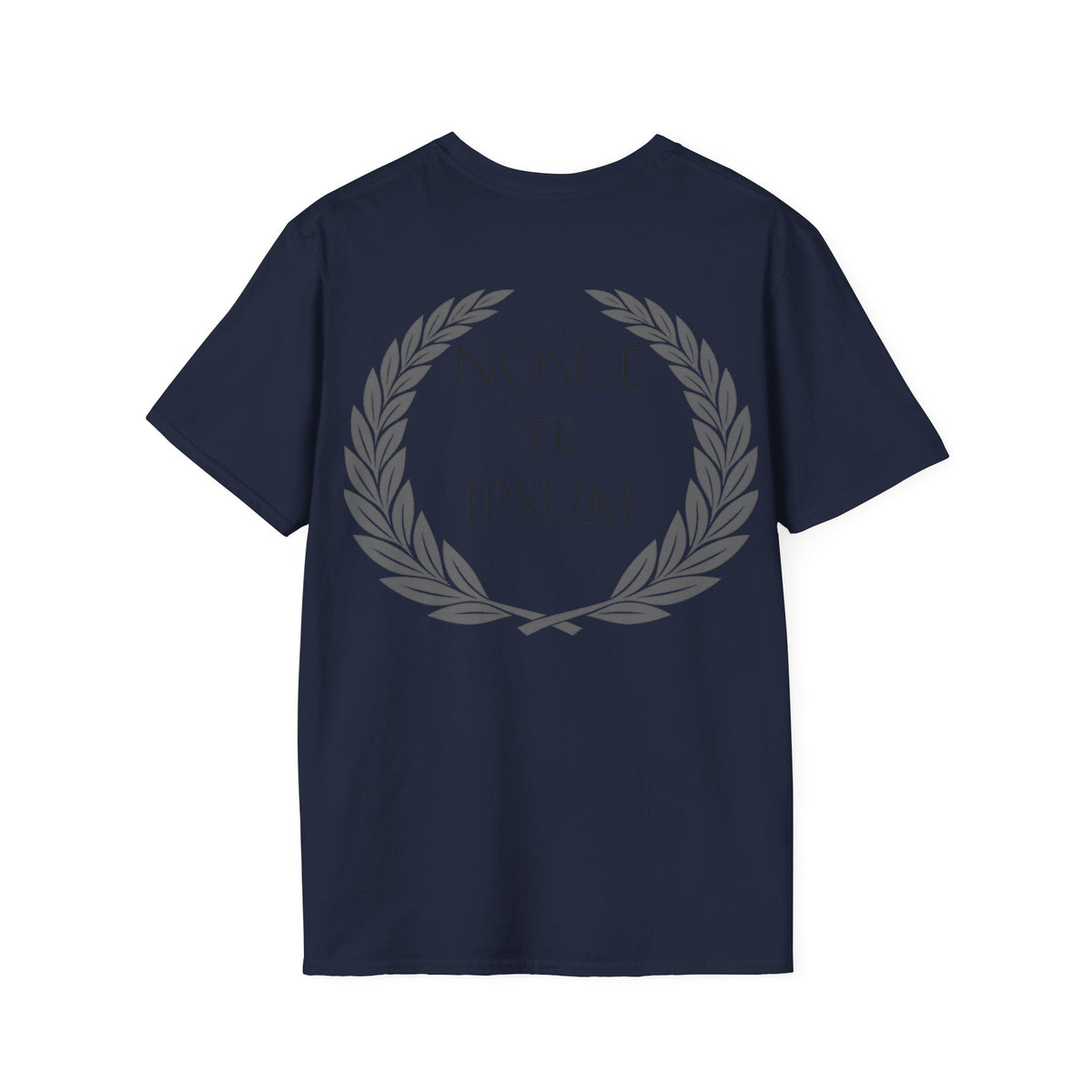 Camiseta Estoica "Nosce Te Ipsum" | Diseño Clásico con Corona de Laurel | Detallia